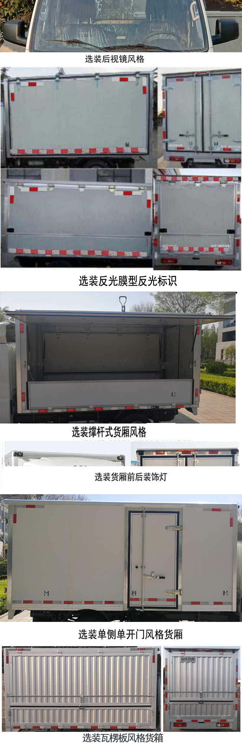 福田牌BJ5031XYK4JV3-11翼開(kāi)啟廂式車公告圖片