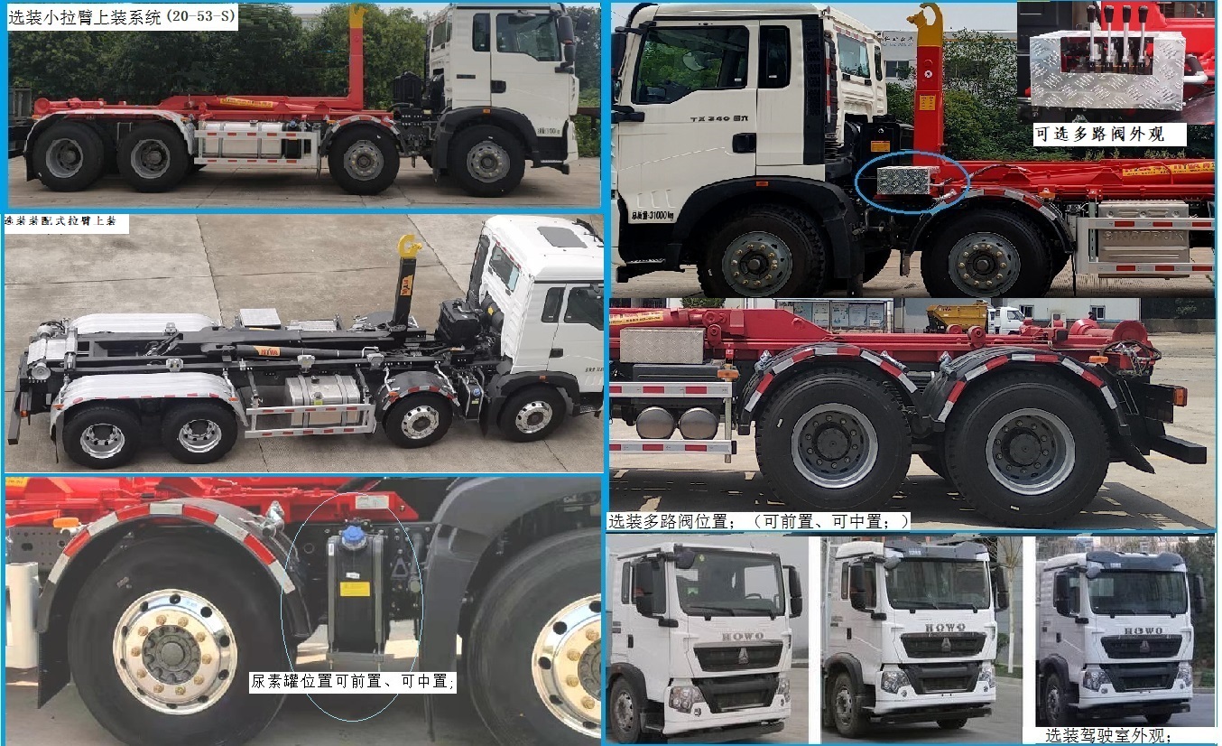 海沃牌HWJ5311ZXXZZE6車廂可卸式垃圾車公告圖片
