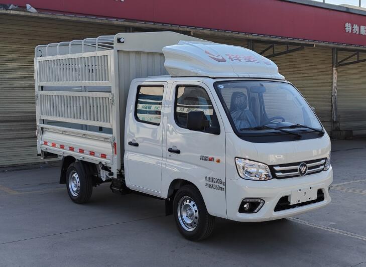 福田牌BJ5021CCY2AV4-12倉(cāng)柵式運(yùn)輸車(chē)公告圖片