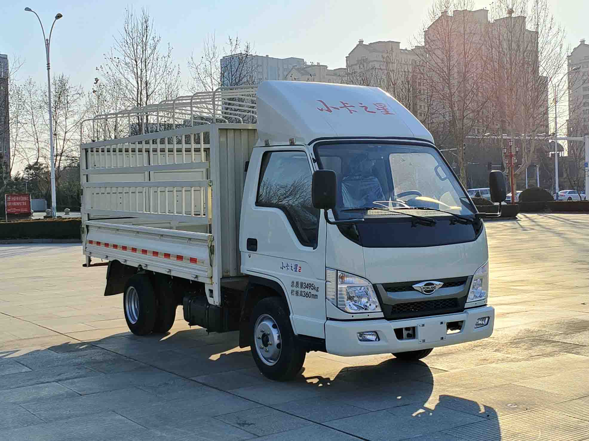 福田牌BJ5035CCY5JV5-61倉柵式運輸車公告圖片