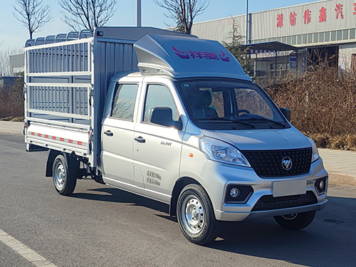 福田牌BJ5030CCY3AV5-12倉(cāng)柵式運(yùn)輸車公告圖片