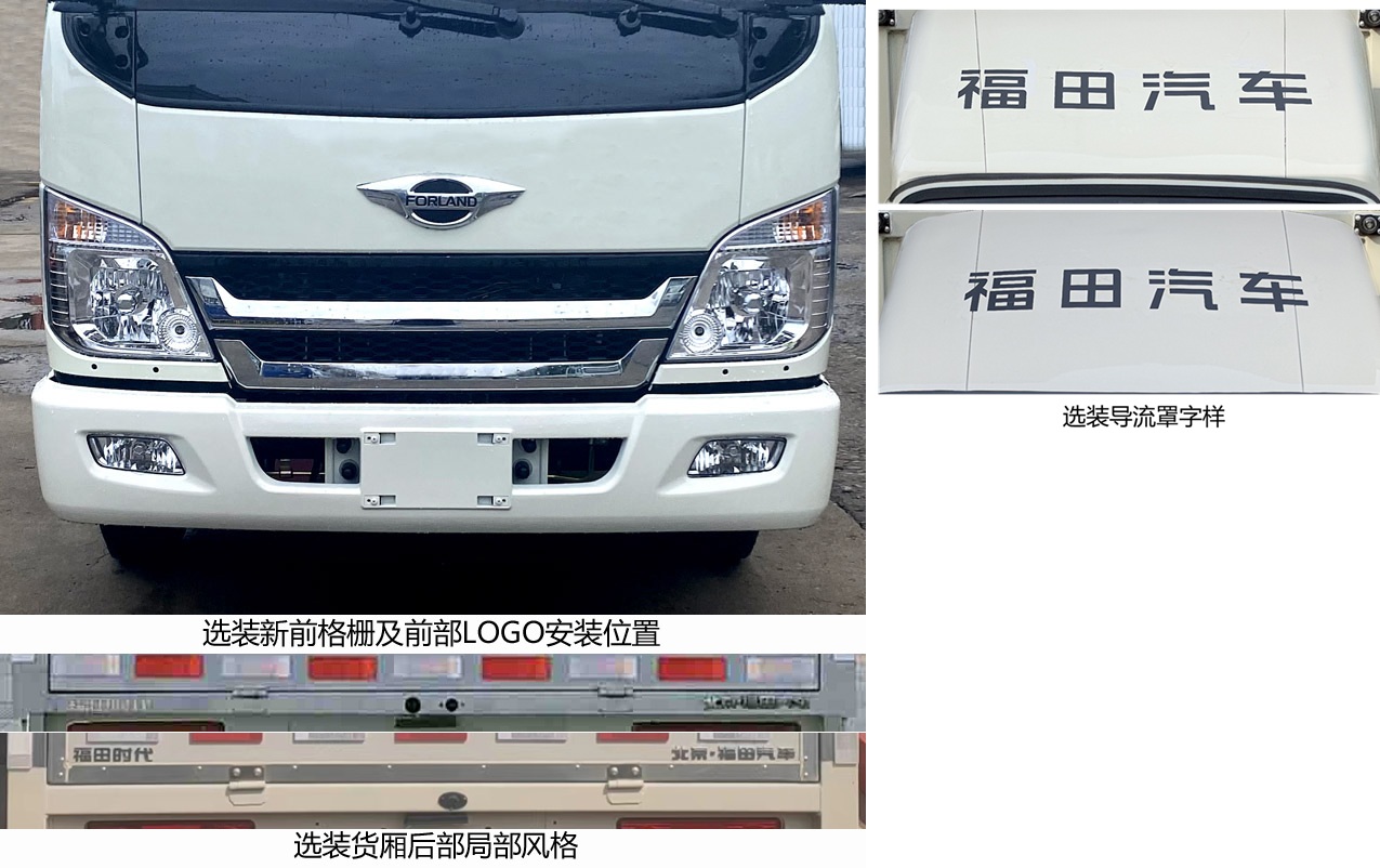 福田牌BJ5035XYK3JV3-63翼開啟廂式車公告圖片