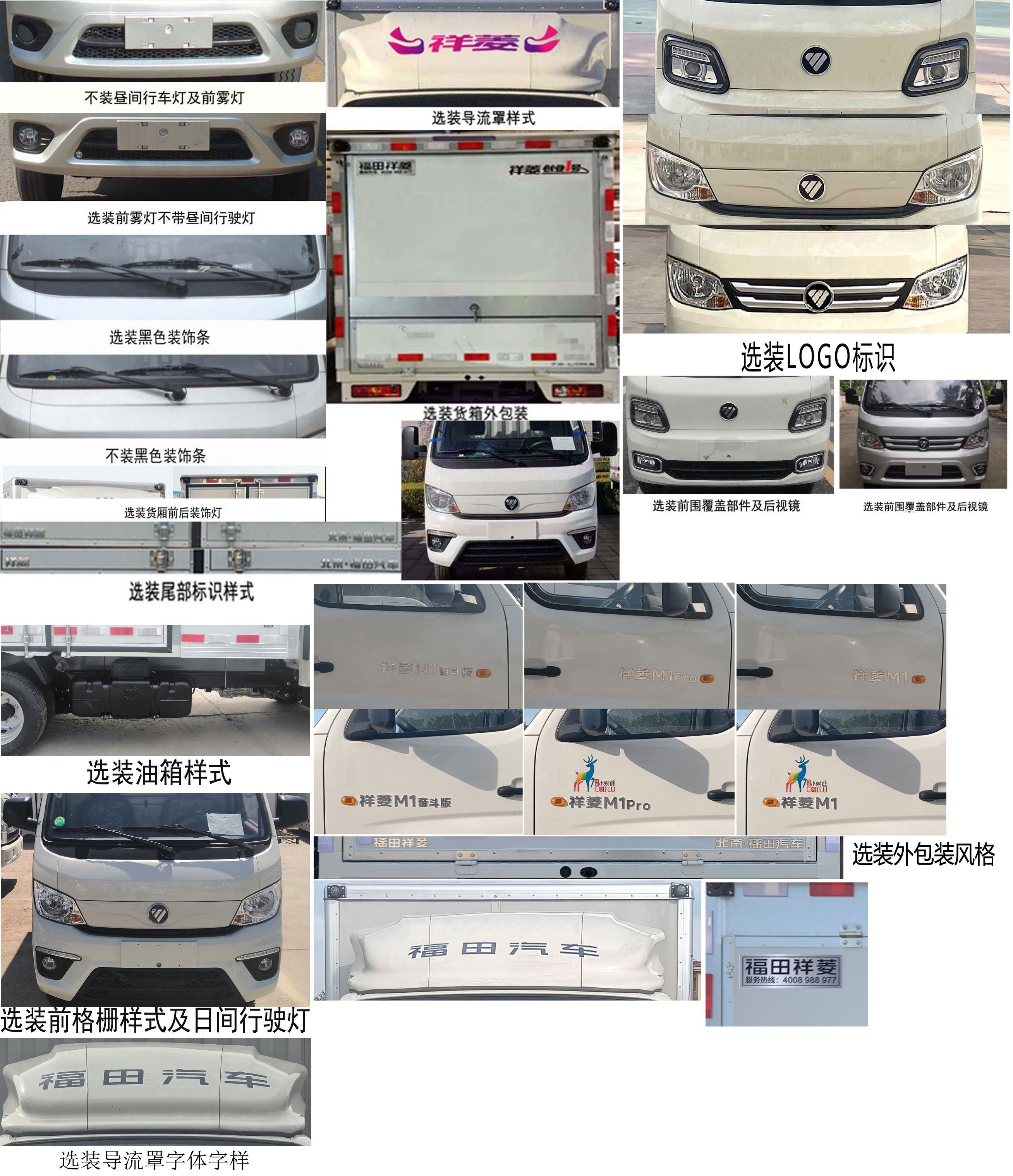 福田牌BJ5031XYK5JV4-61翼開啟廂式車公告圖片