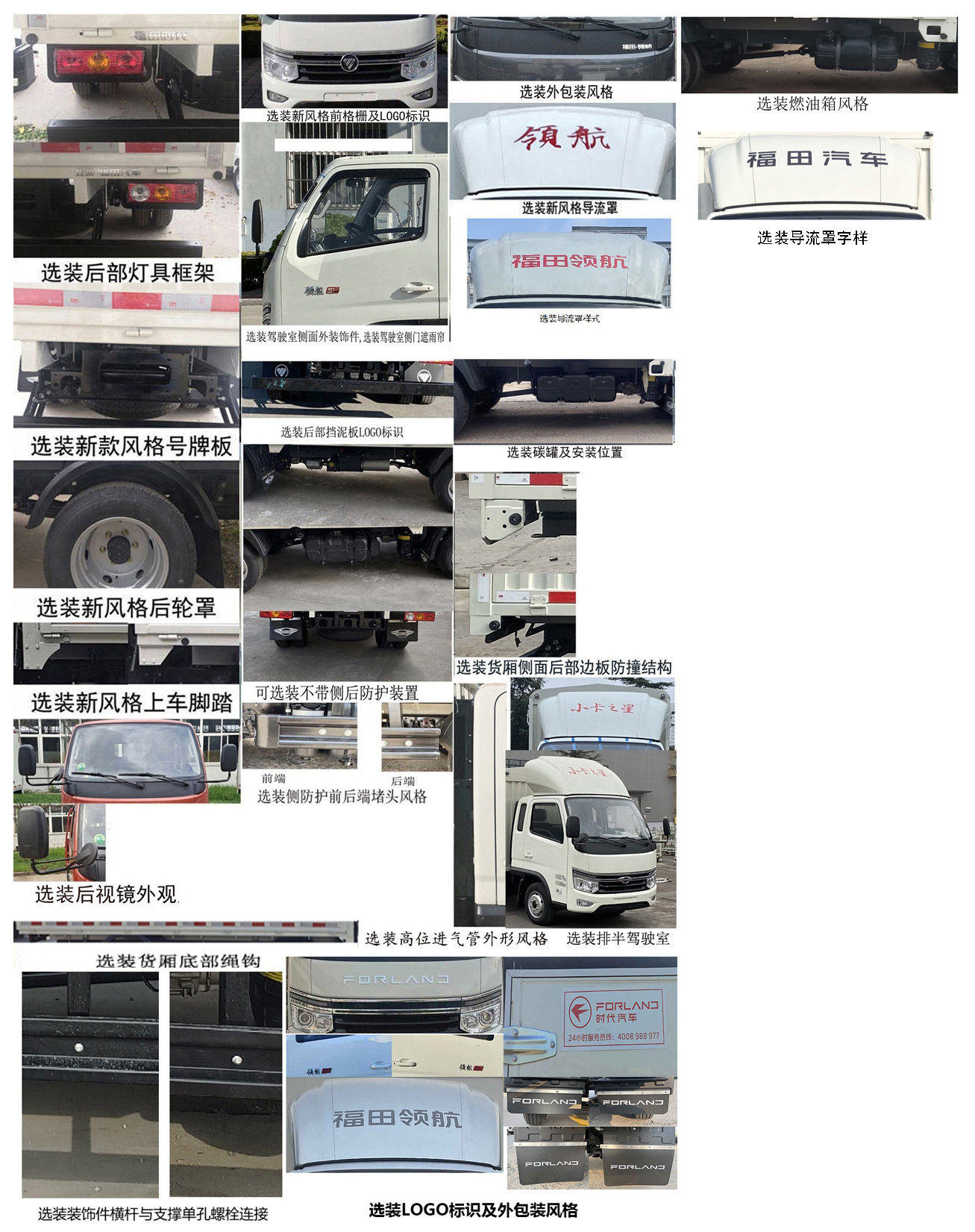 福田牌BJ5035CCY4JV5-13倉柵式運輸車公告圖片
