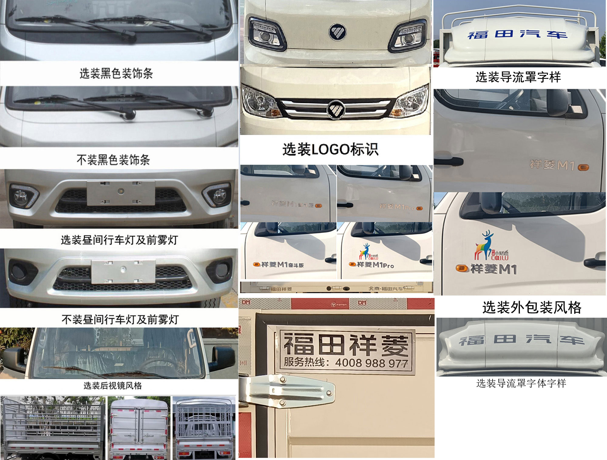 福田牌BJ5021CCY3PV3-12倉柵式運(yùn)輸車公告圖片