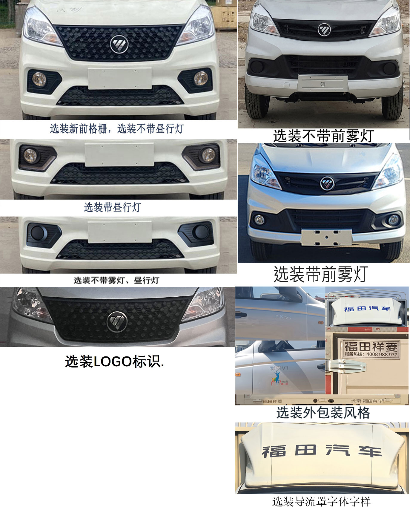 福田牌BJ5020CCY3JV5-12倉(cāng)柵式運(yùn)輸車(chē)公告圖片