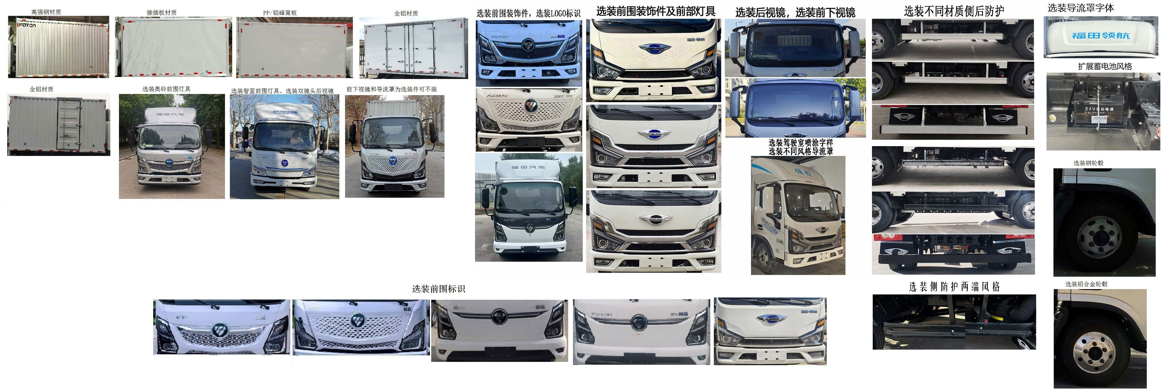 福田牌BJ5045XXYEVZ純電動(dòng)廂式運(yùn)輸車公告圖片