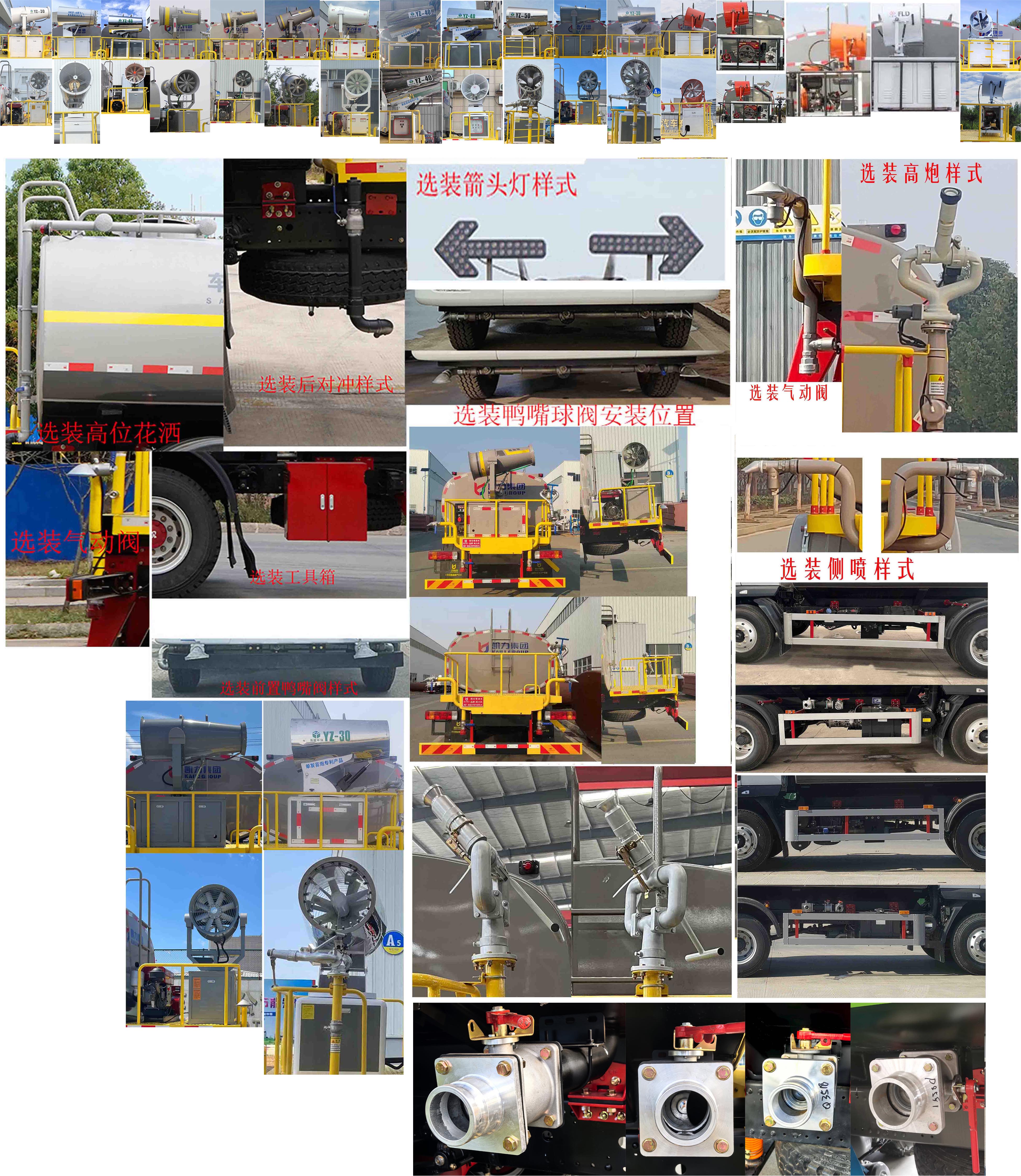 凱力風(fēng)牌KLF5161GPSL6綠化噴灑車(chē)公告圖片