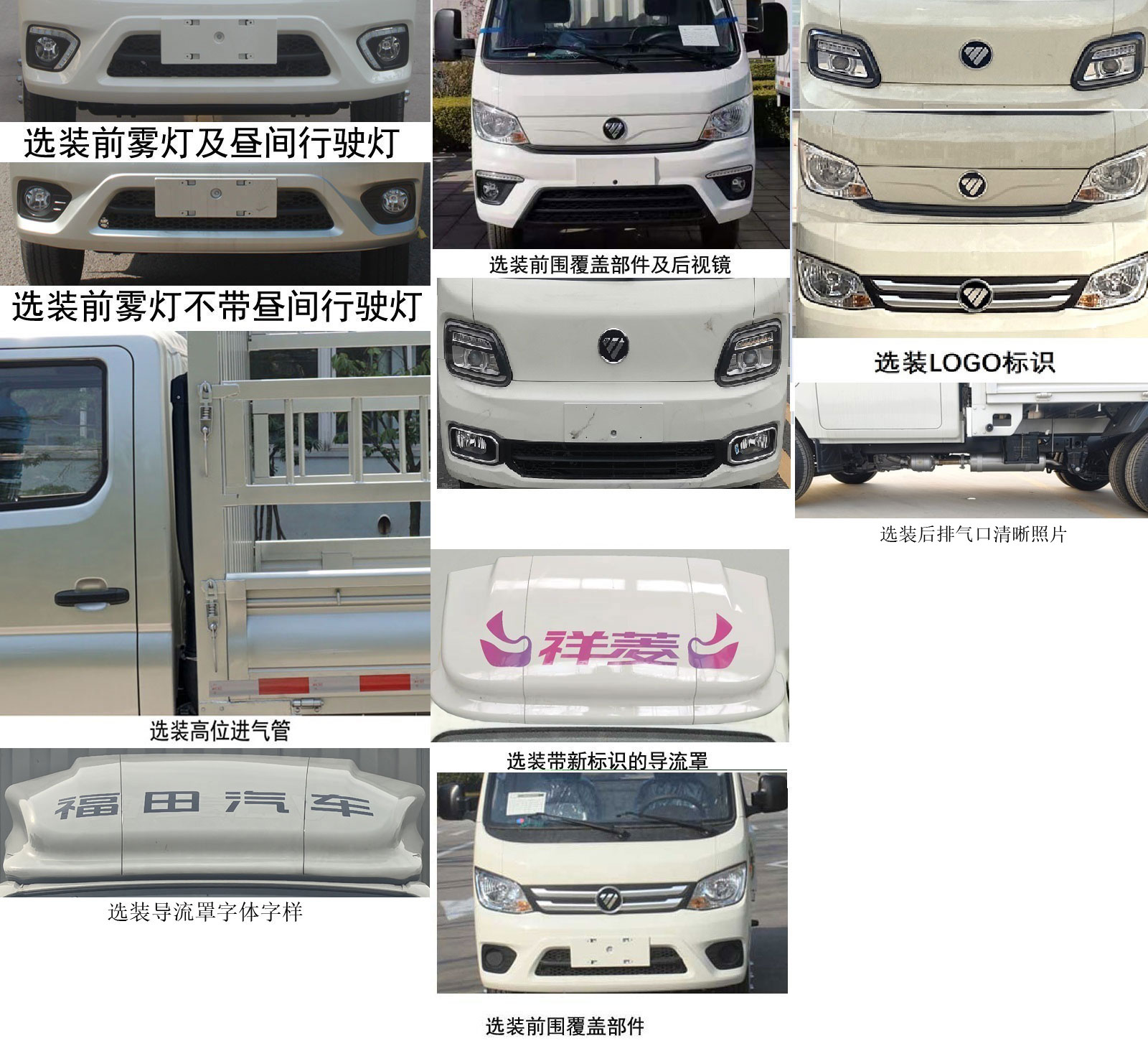 福田牌BJ5031CCY3AV4-62倉柵式運輸車公告圖片
