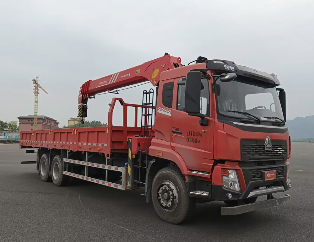 豪沃牌ZZ5254JSQN5747F11隨車起重運輸車公告圖片