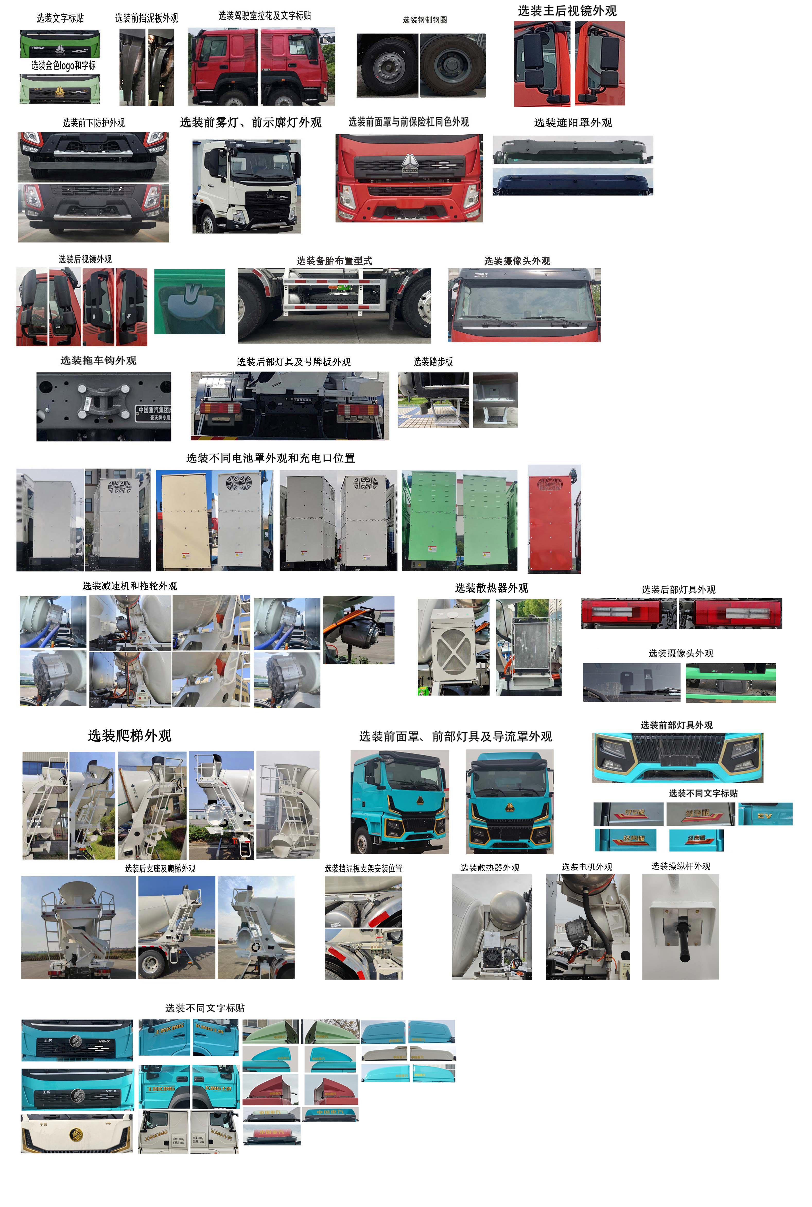 豪沃牌ZZ5312GJBV3067Z12BEV純電動混凝土攪拌運輸車公告圖片