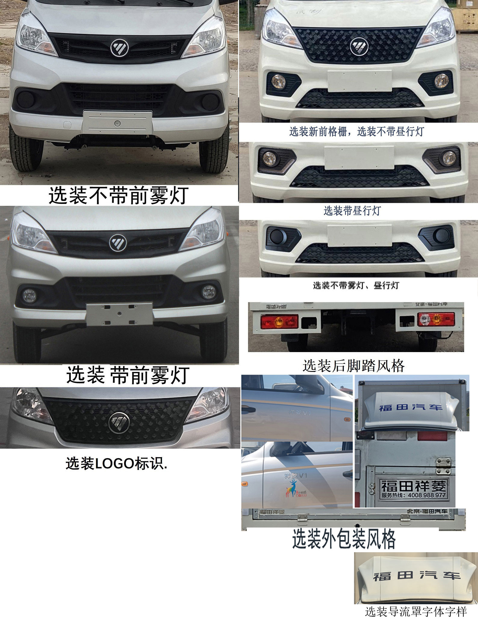 福田牌BJ5020XYK3JV5-63翼開啟廂式車公告圖片