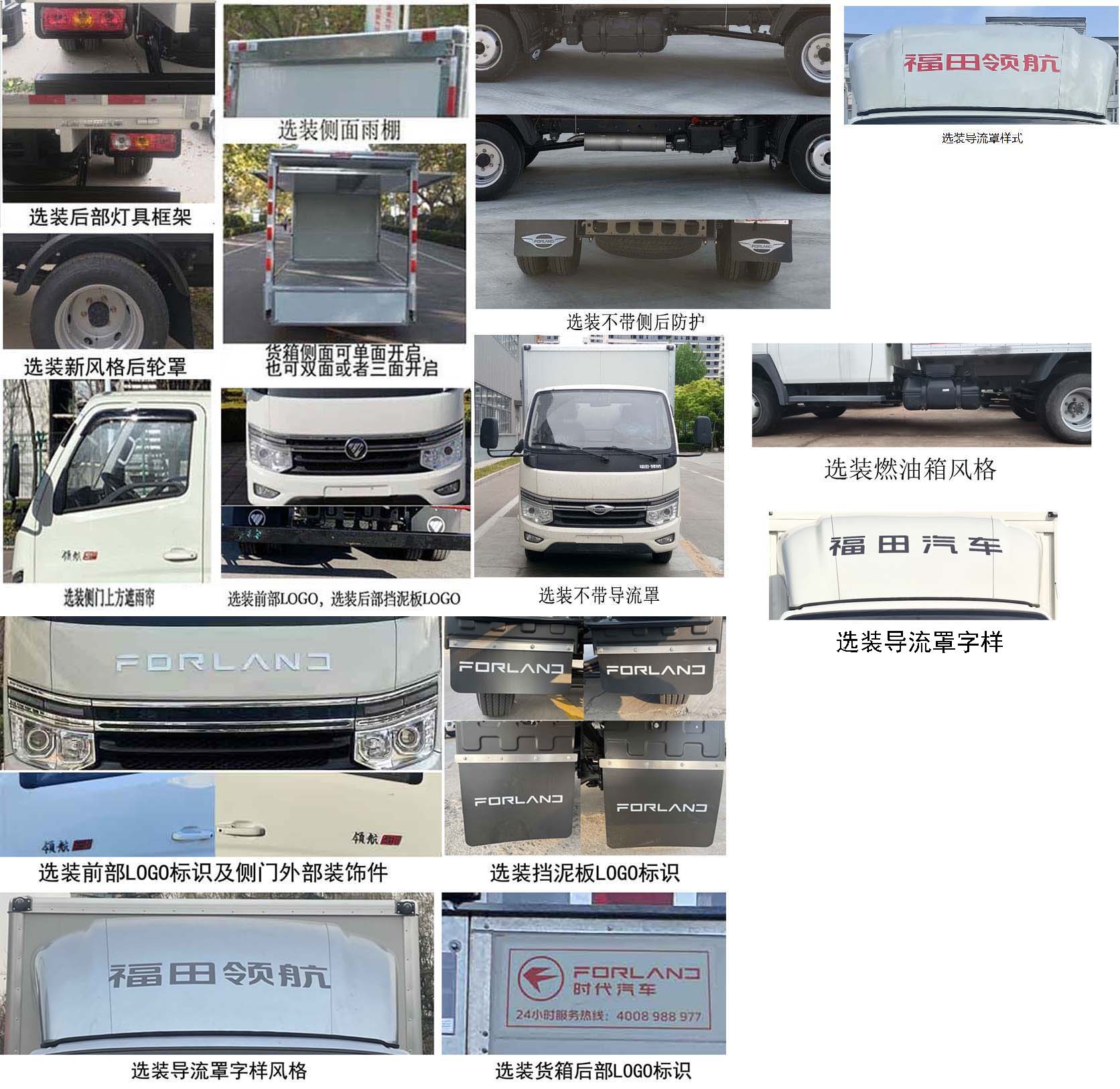 福田牌BJ5035XYK5JV7-12翼開啟廂式車公告圖片