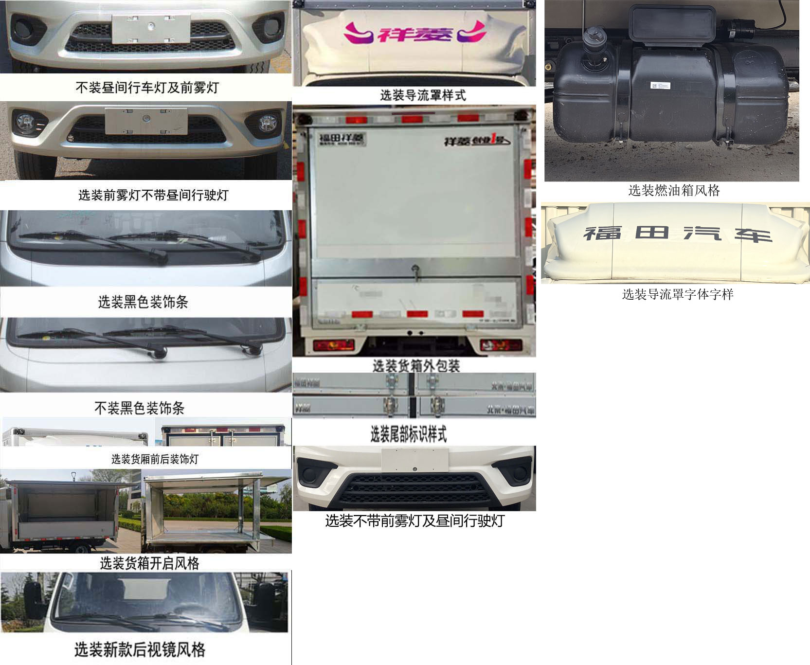 福田牌BJ5032XYK5PV5-11翼開啟廂式車公告圖片