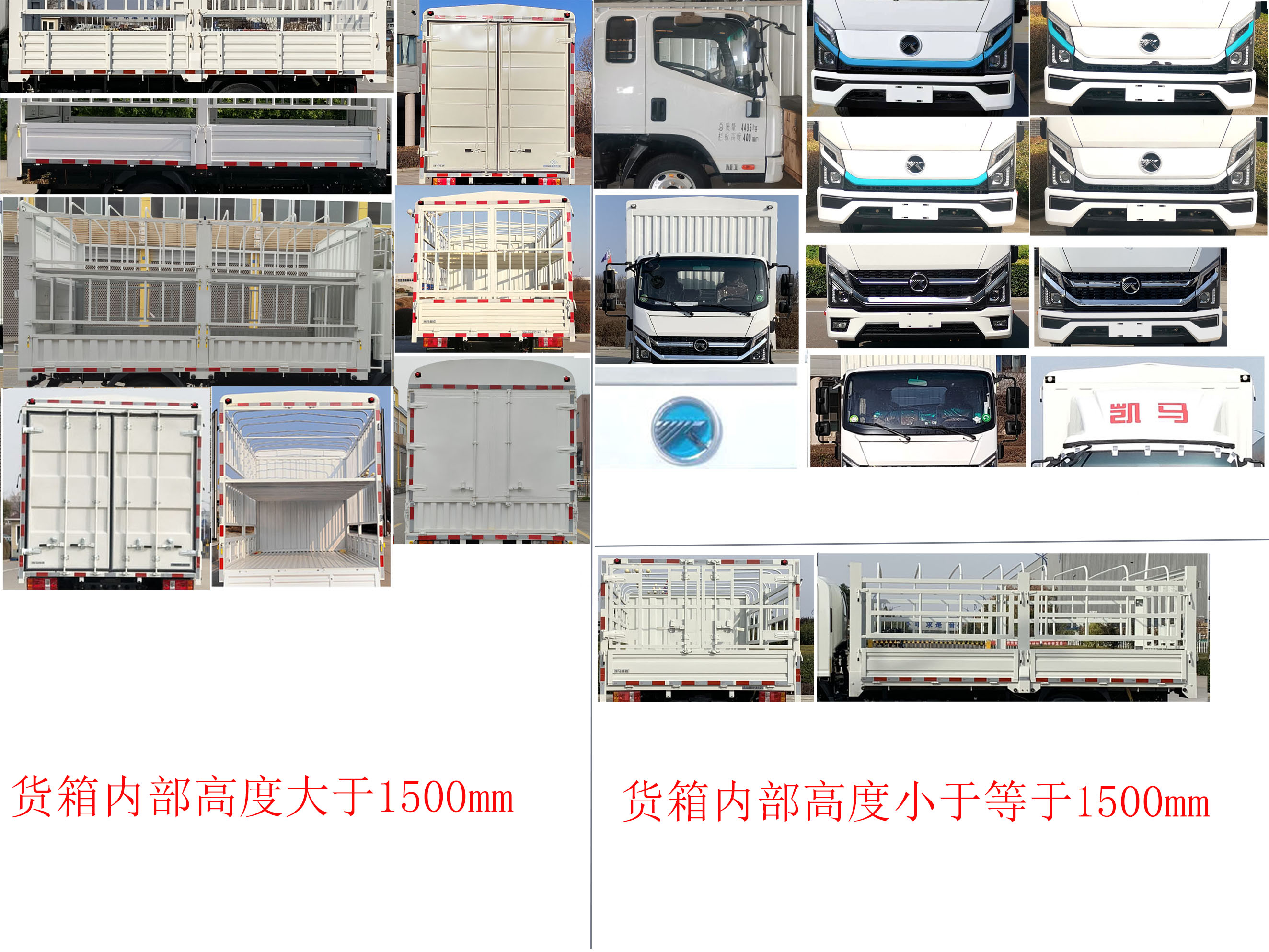 凱馬牌KMC5042CCYBEVA336M3純電動(dòng)倉(cāng)柵式運(yùn)輸車公告圖片
