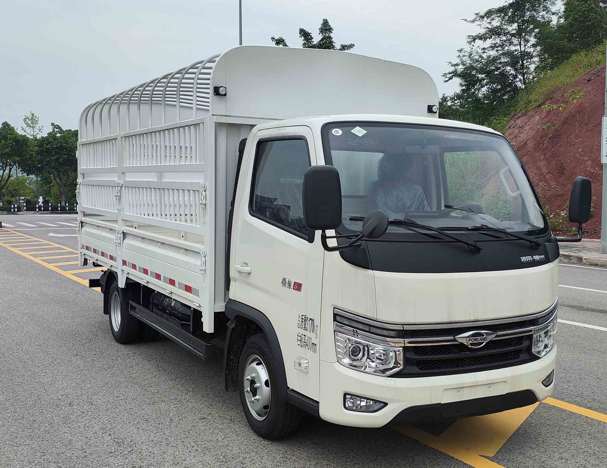 福田牌BJ5035CCY4JC7-33倉柵式運輸車公告圖片