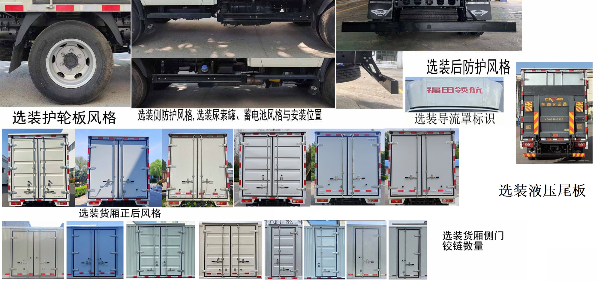 福田牌BJ5045XXY9ABA-58厢式运输车公告图片