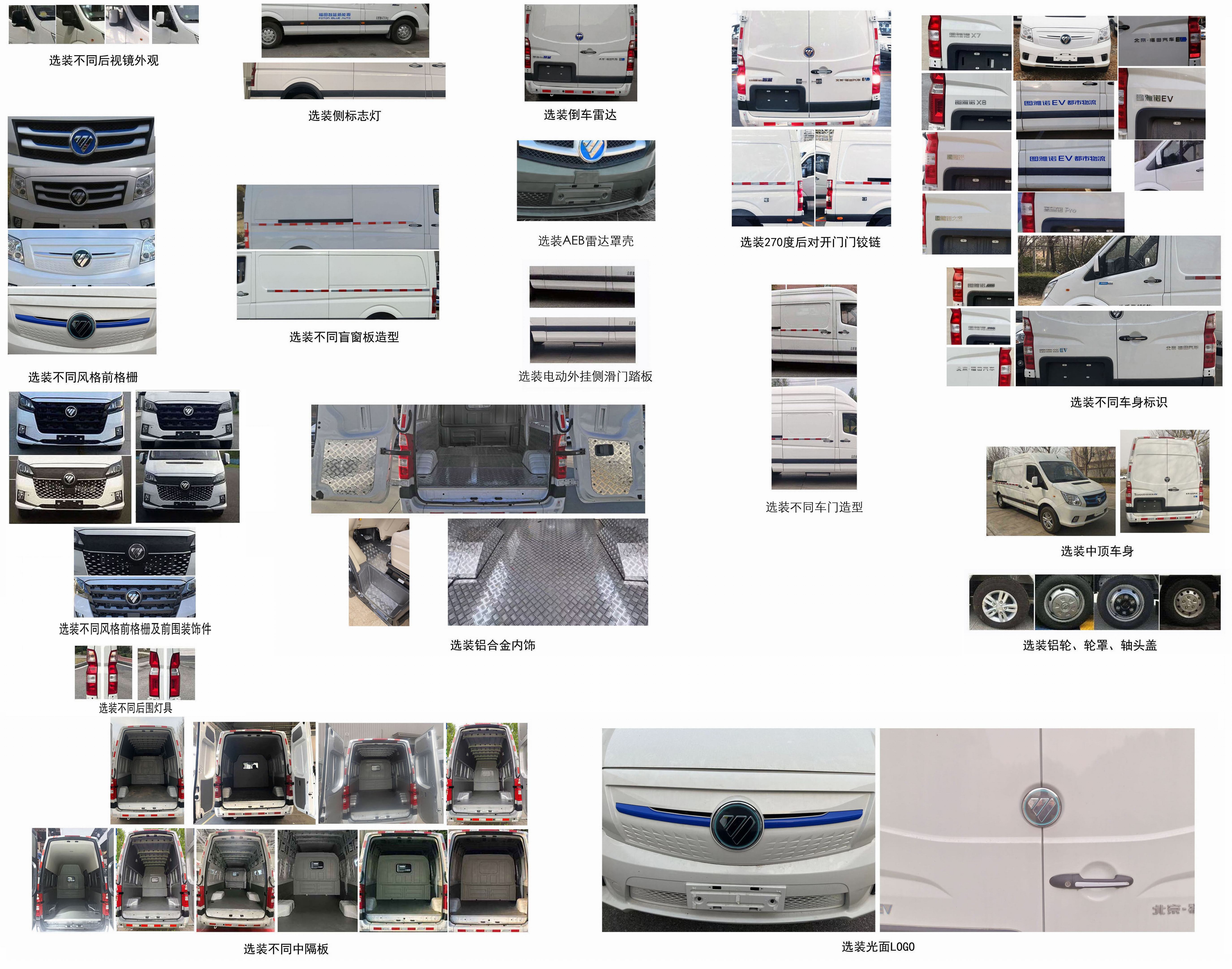 福田牌BJ5048XXYEVF純電動廂式運輸車公告圖片