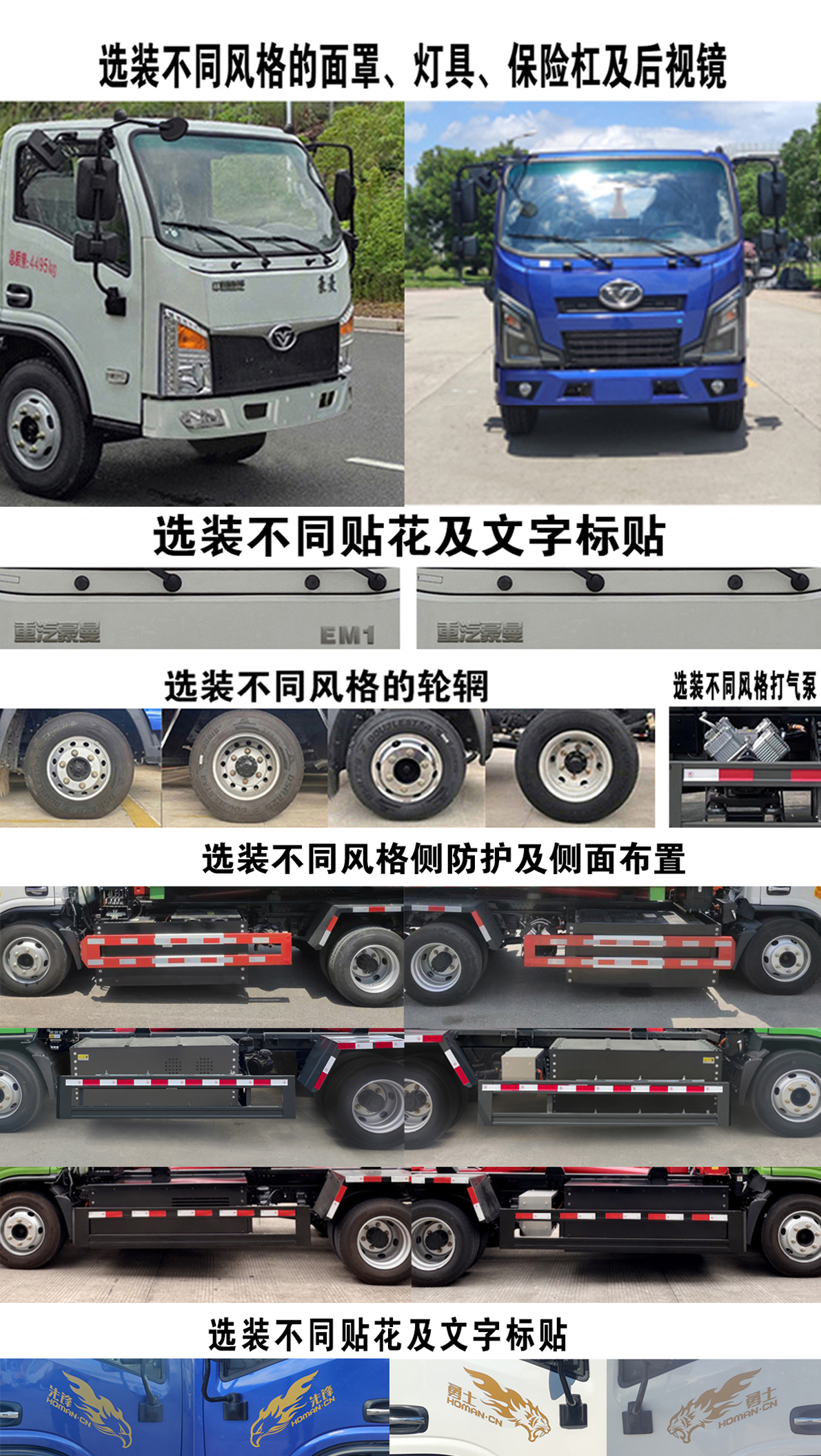 豪曼牌ZZ5048ZXXK17ZBEV0純電動(dòng)車廂可卸式垃圾車公告圖片