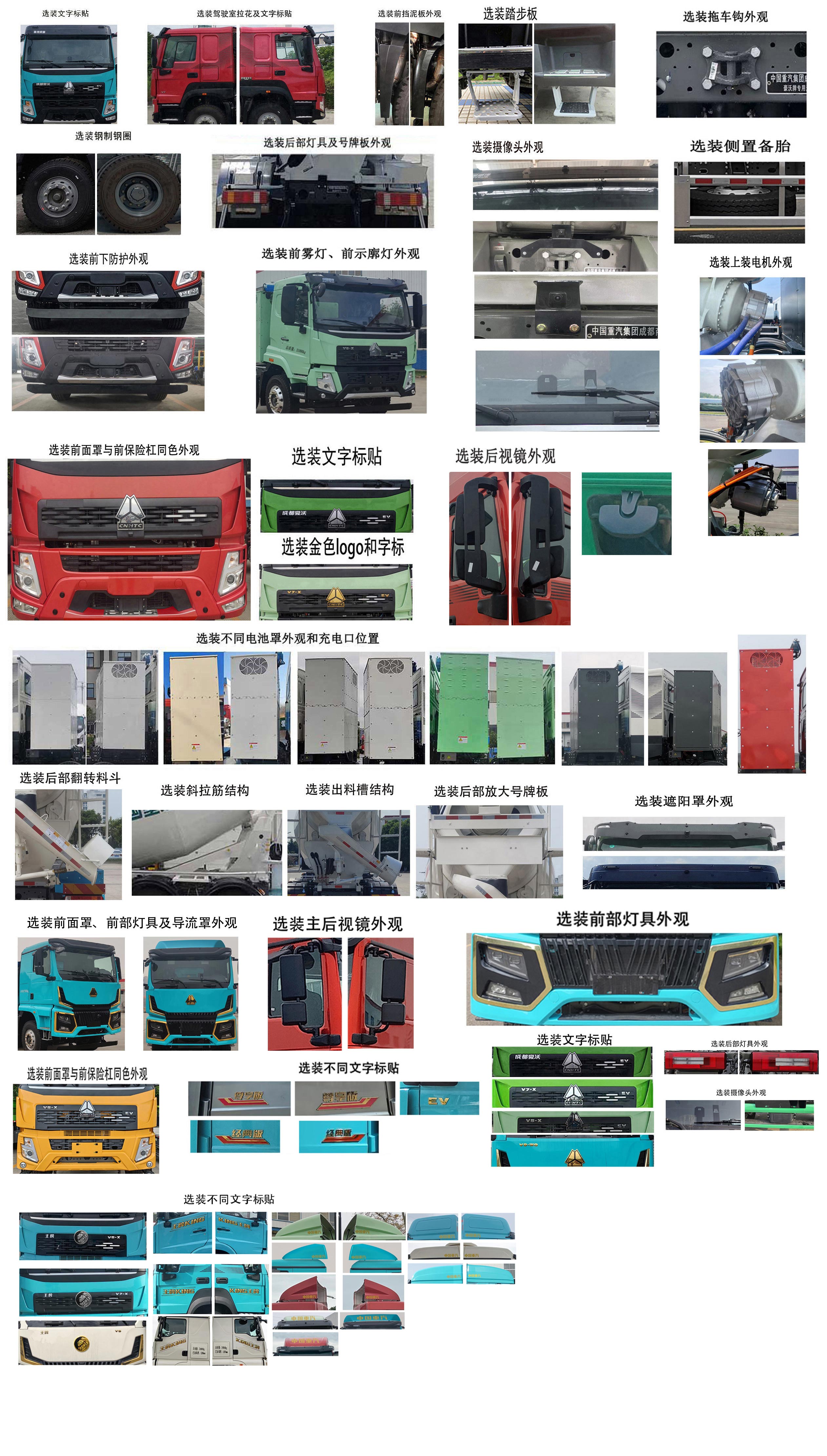 豪沃牌ZZ5313GJBV3061Z11BEV純電動混凝土攪拌運輸車公告圖片