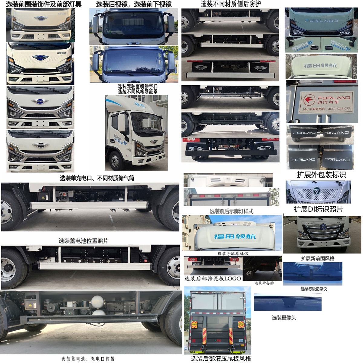 福田牌BJ5045XLCEVZ6純電動(dòng)冷藏車公告圖片
