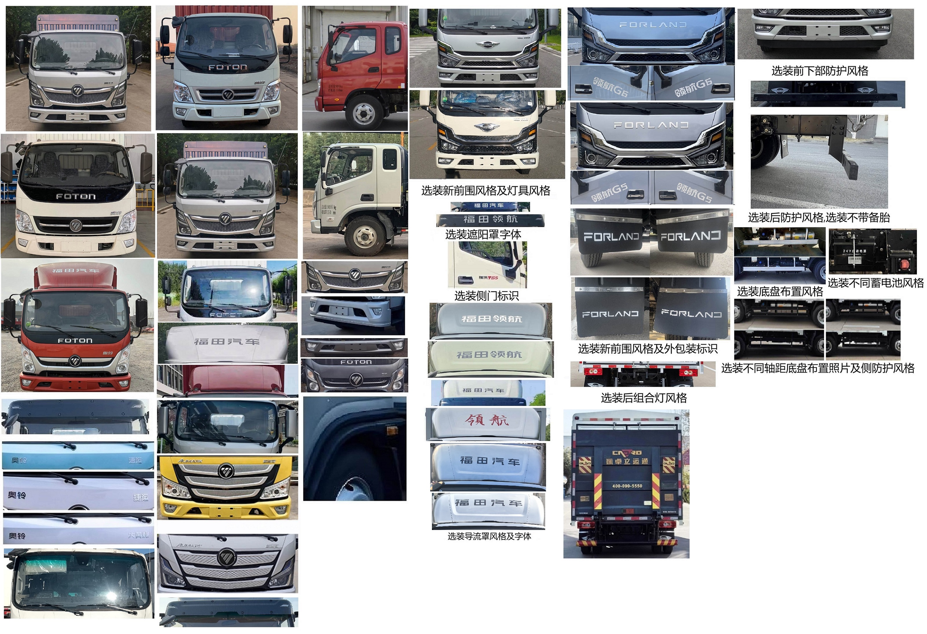 福田牌BJ5098CCYEJEA-AB3倉柵式運(yùn)輸車公告圖片