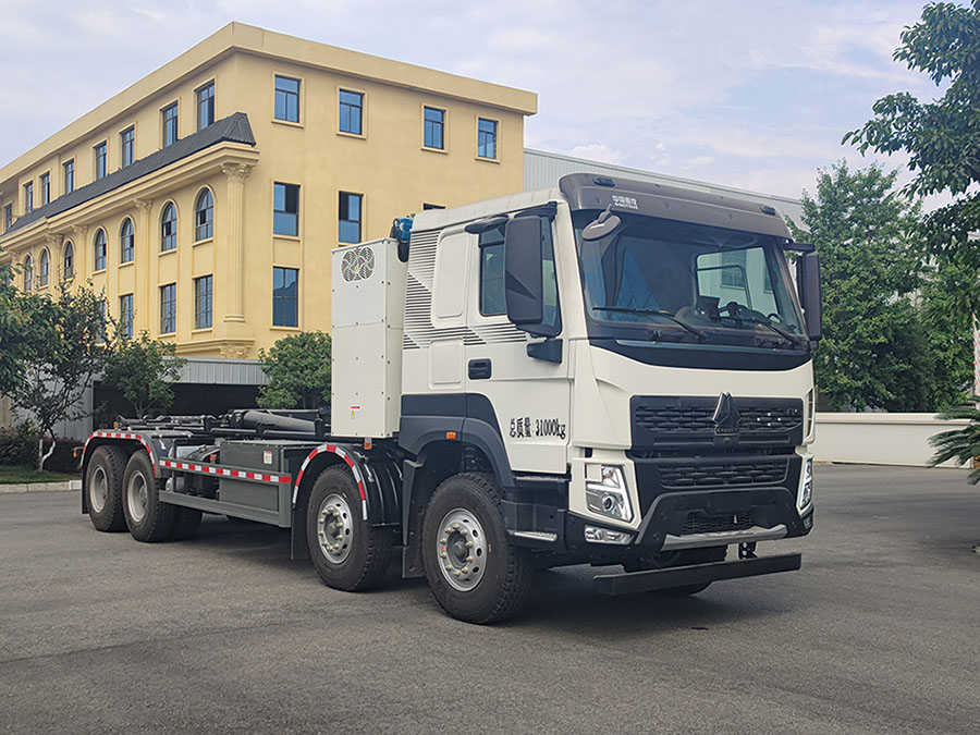 豪沃牌ZZ5312ZXXV3267Z11BEV純電動車廂可卸式垃圾車公告圖片