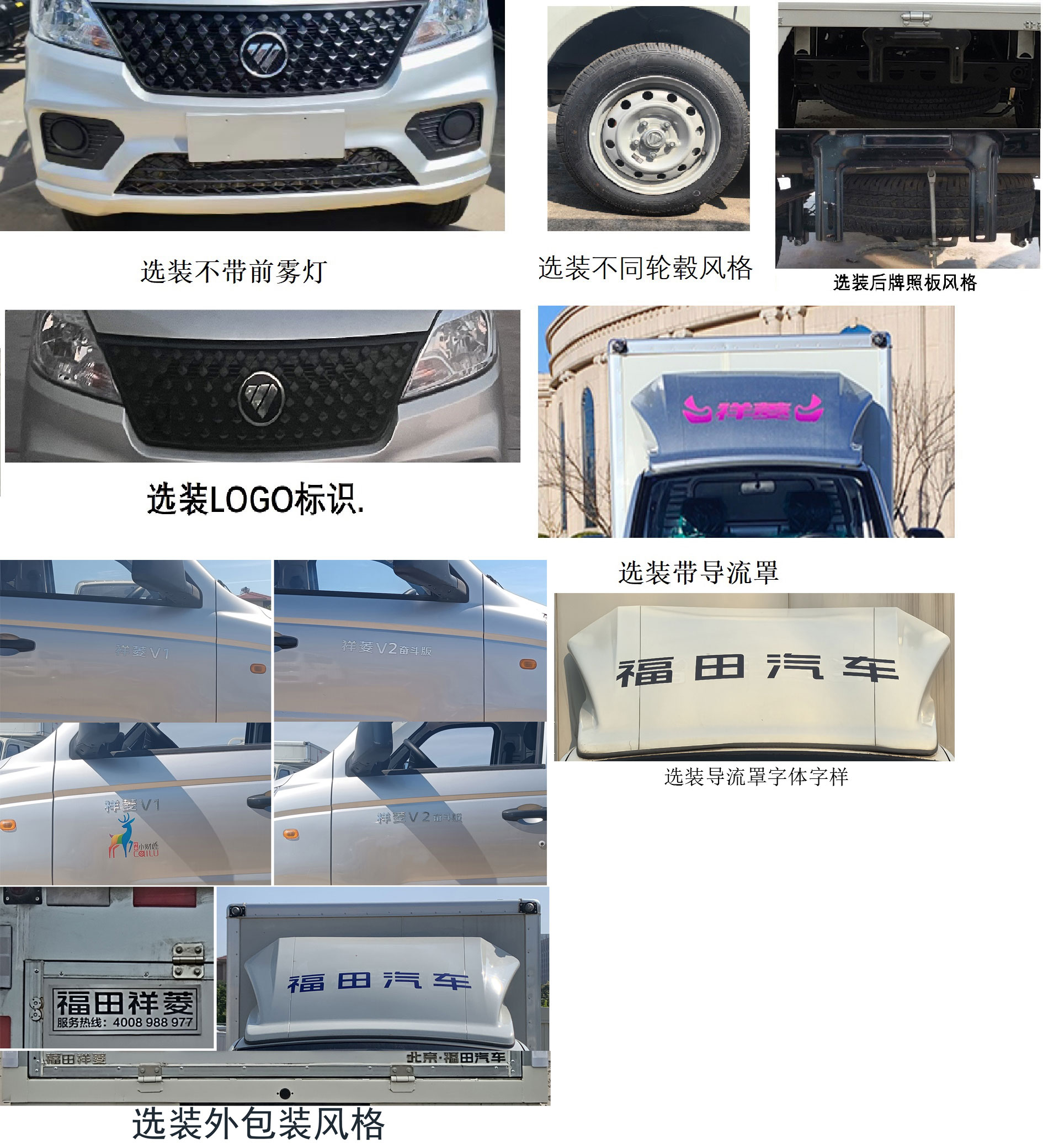 福田牌BJ5030XYK4JV6-10翼開(kāi)啟廂式車公告圖片