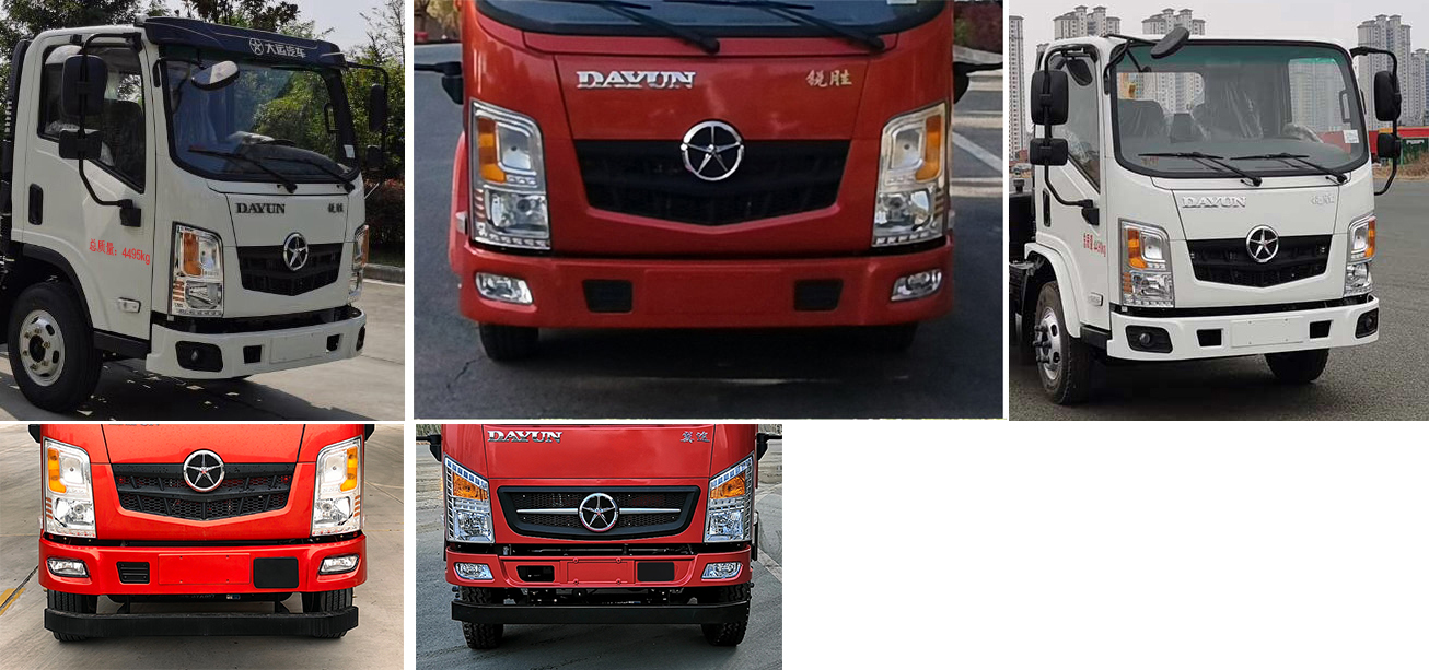 大運(yùn)牌DYQ5042ZXXD6AB車廂可卸式垃圾車公告圖片