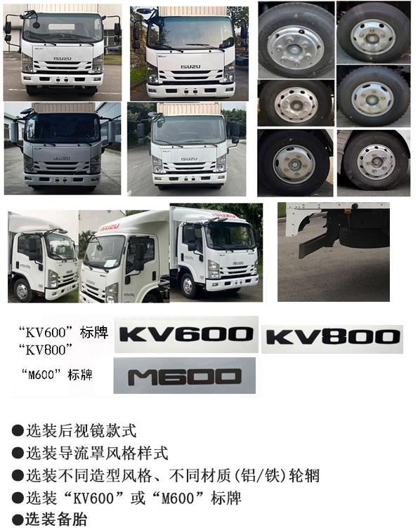 五十鈴牌QL5096XXYMKKA廂式運輸車公告圖片