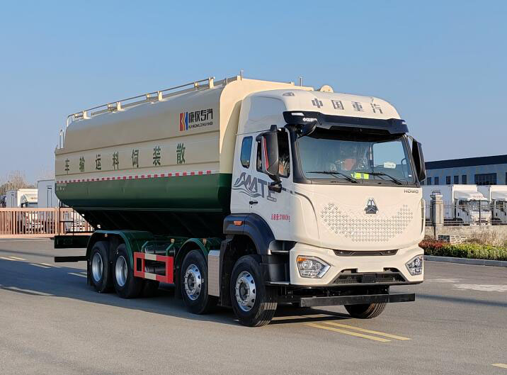 康牧晨遠(yuǎn)牌KMH5317ZSLZZ6散裝飼料運輸車公告圖片