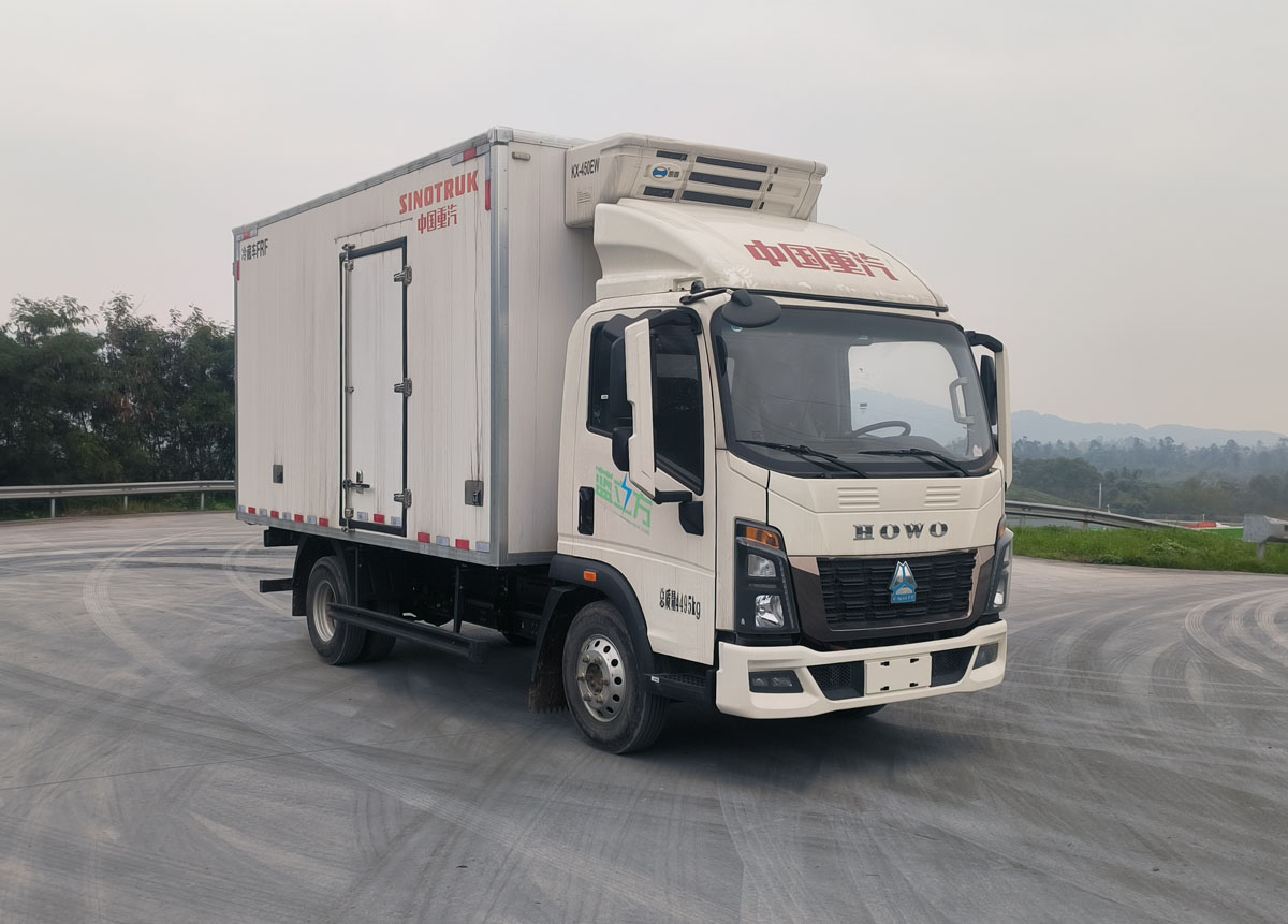 豪沃牌ZZ5047XLCK3414Z145BEVG5純電動冷藏車公告圖片