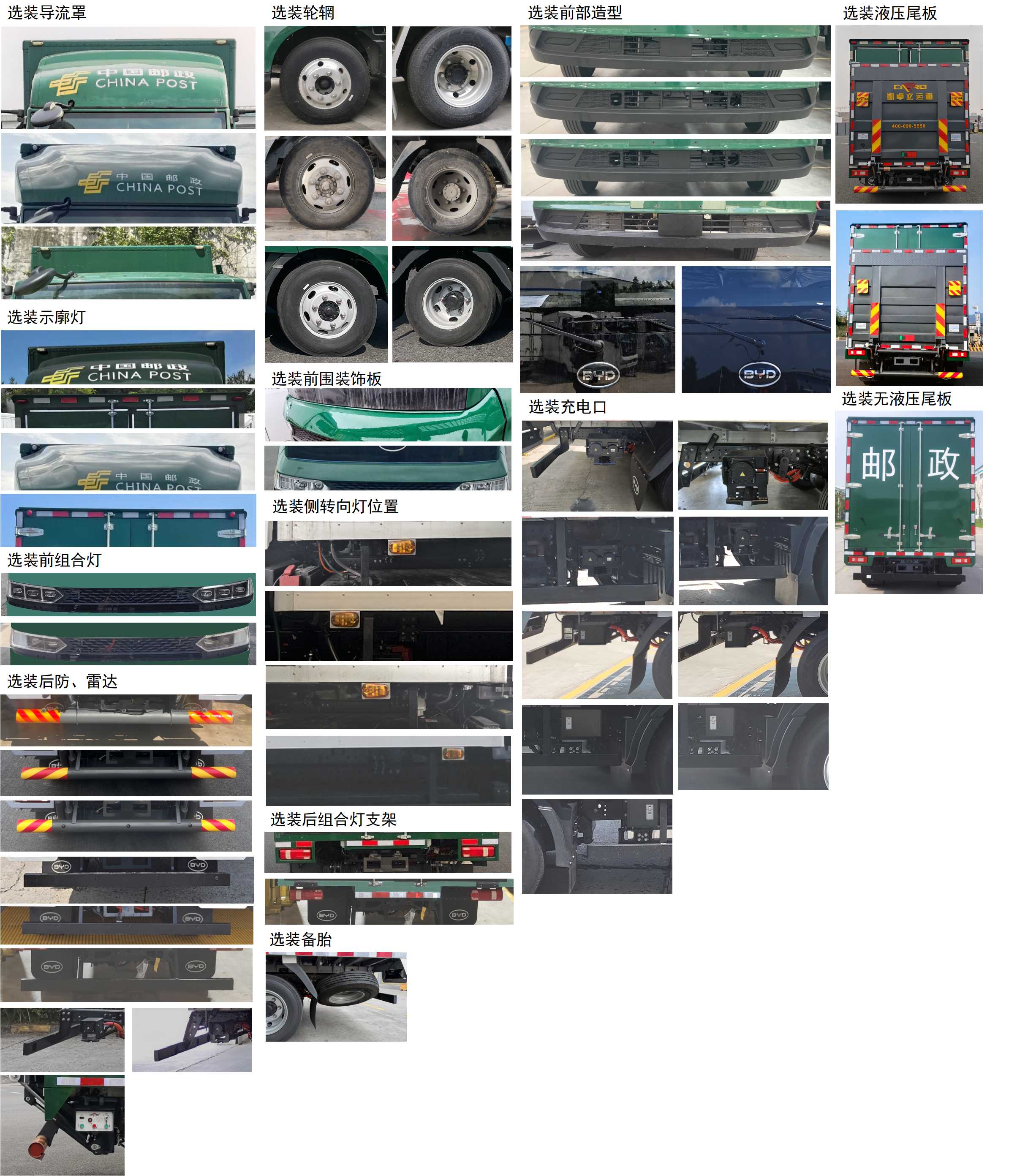 比亞迪牌BYD5040XYZBEV2純電動(dòng)郵政車公告圖片