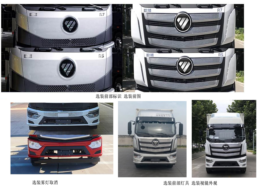 福田牌BJ5186XYK-01翼開啟廂式貨車公告圖片