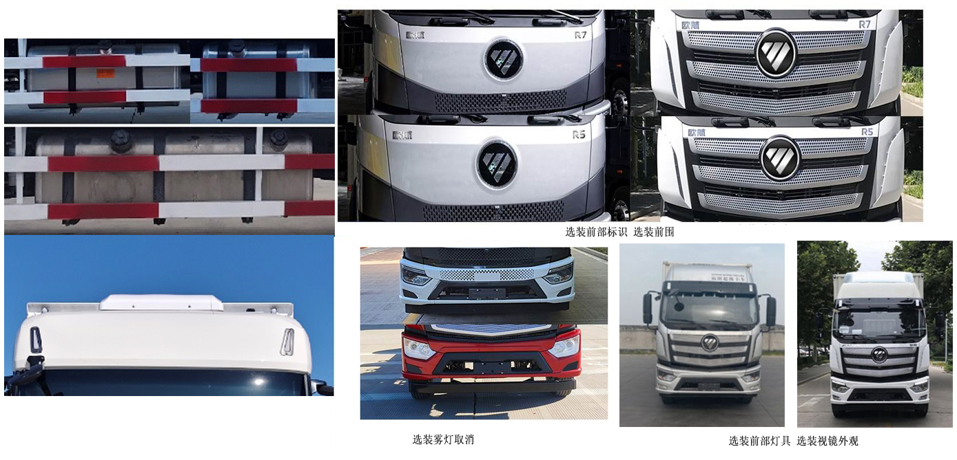 福田牌BJ5186XXY-01廂式貨車公告圖片