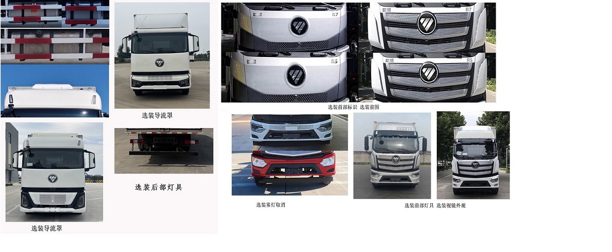 福田牌BJ5186XYK-02翼開啟廂式貨車公告圖片