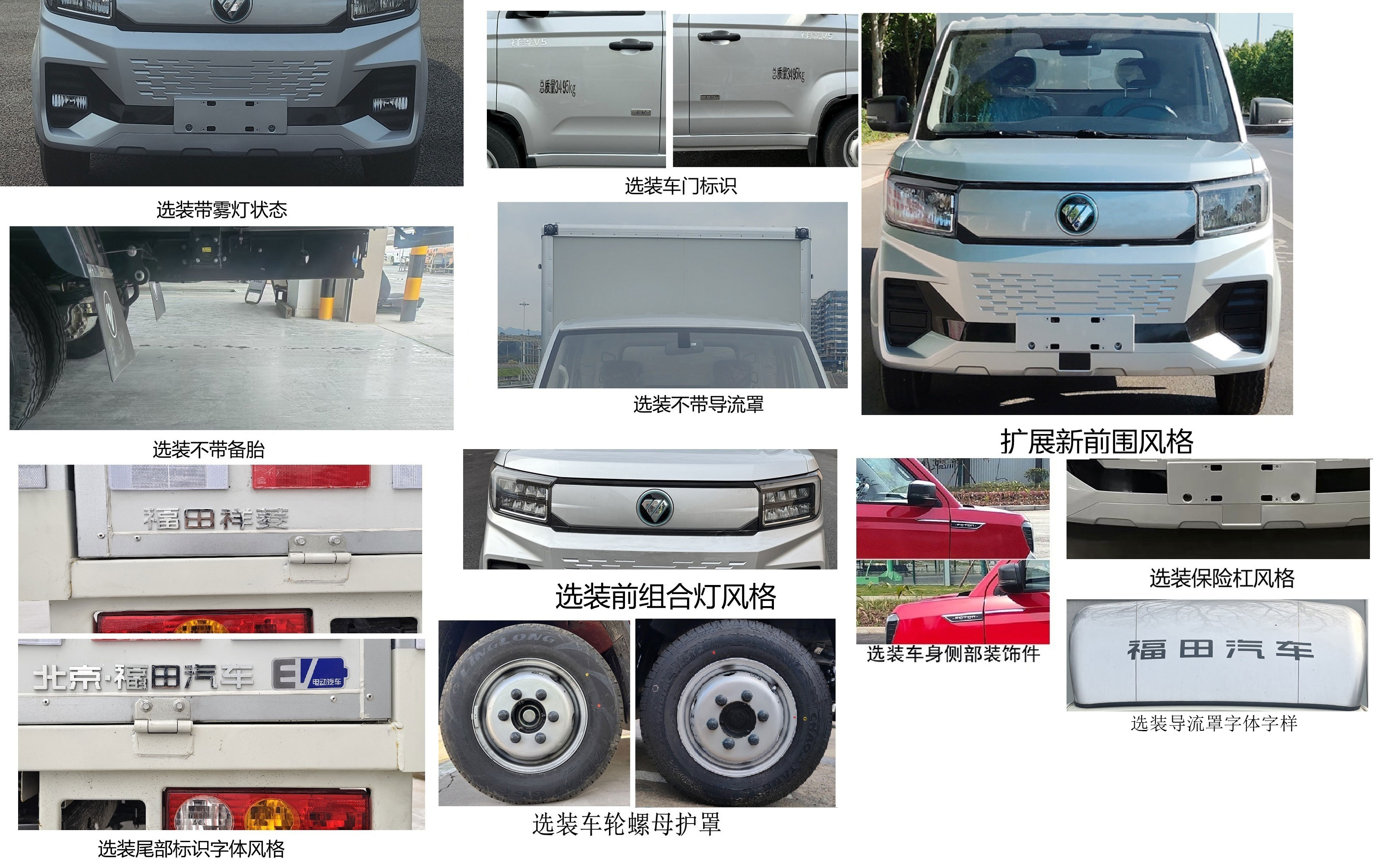 福田牌BJ5030XYKEV81純電動(dòng)翼開啟廂式貨車公告圖片