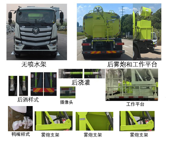 中聯(lián)牌ZBH5250TDYBJBEV純電動(dòng)多功能抑塵車公告圖片