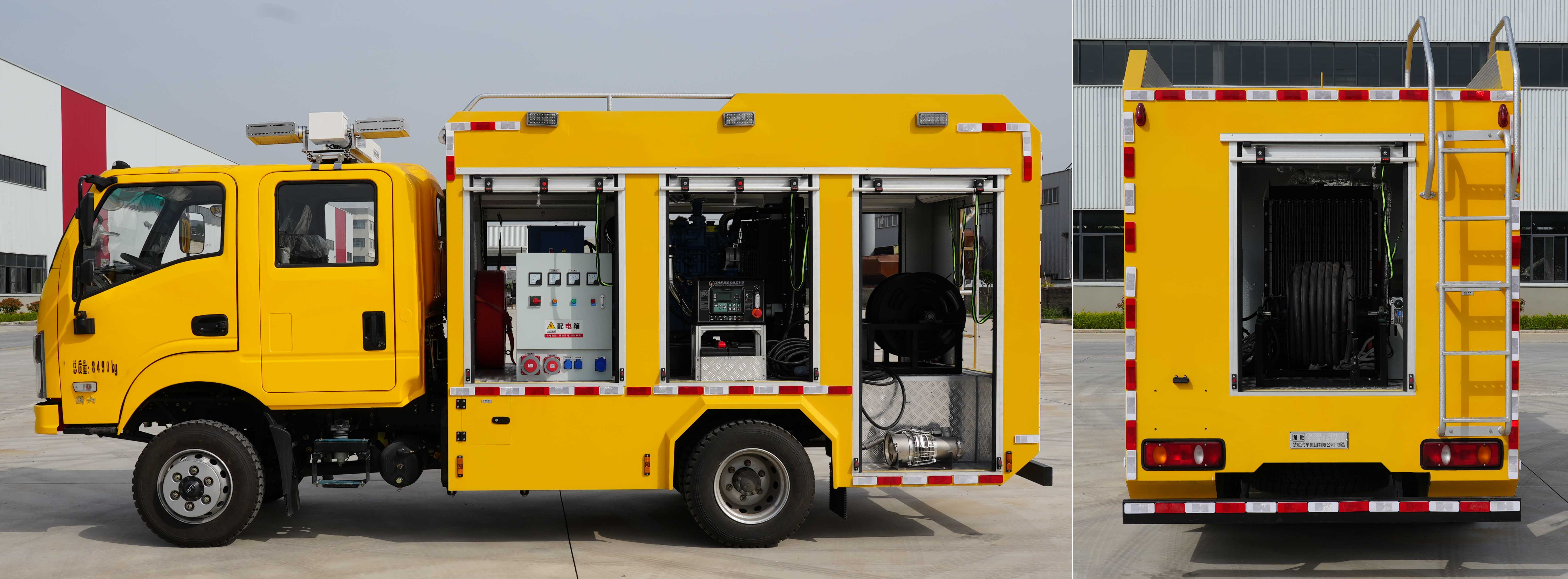 楚勝牌CSC5086TPS6DFD大流量排水搶險(xiǎn)車公告圖片