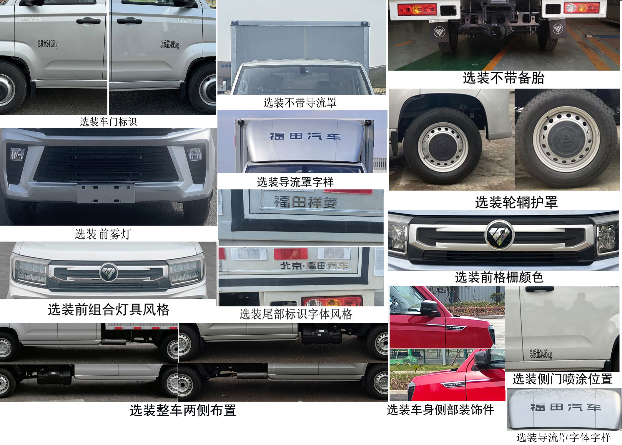 福田牌BJ5030XXY5AV7-85廂式貨車公告圖片