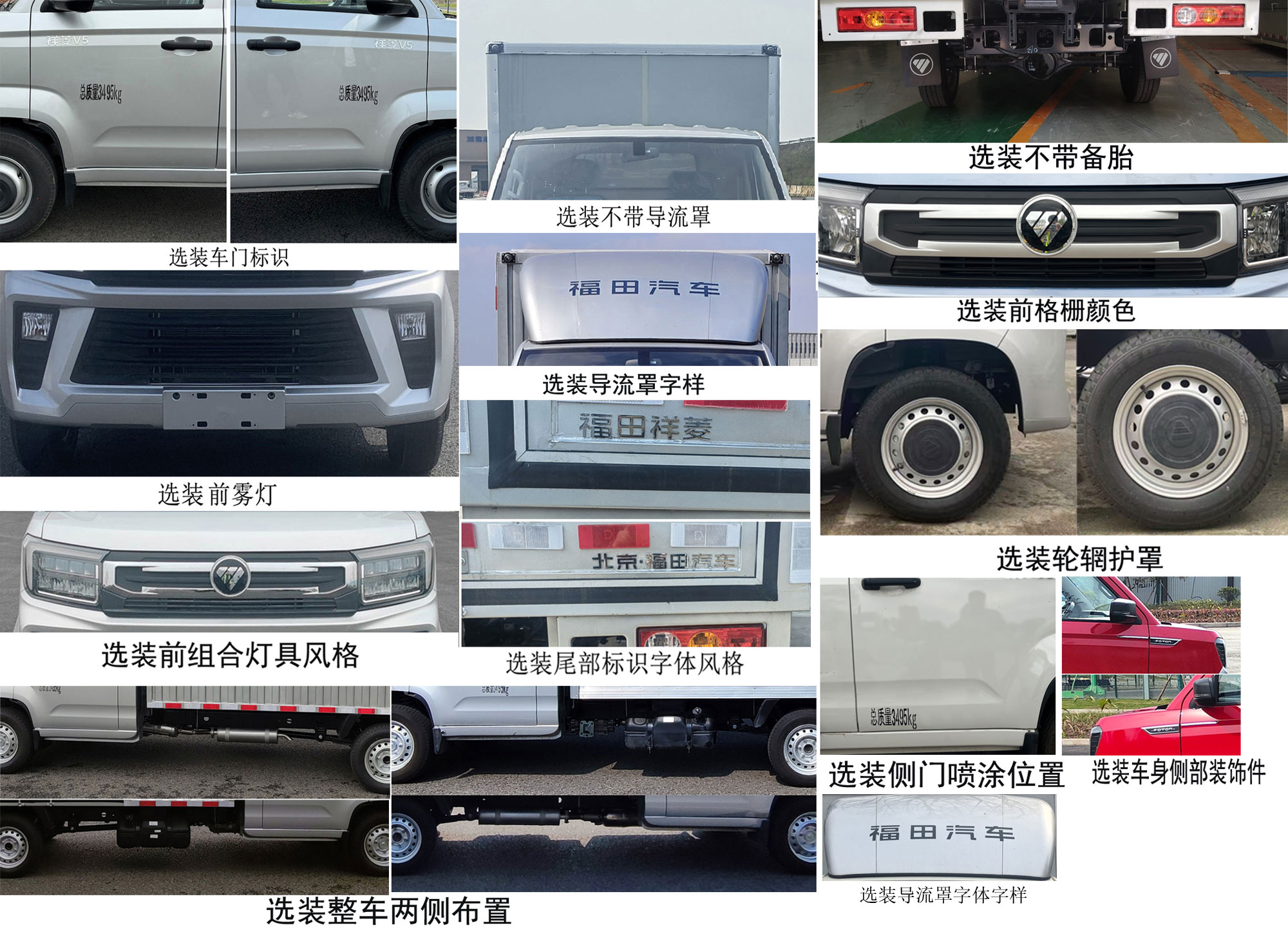 福田牌BJ5030XXY5JV7-85廂式貨車公告圖片