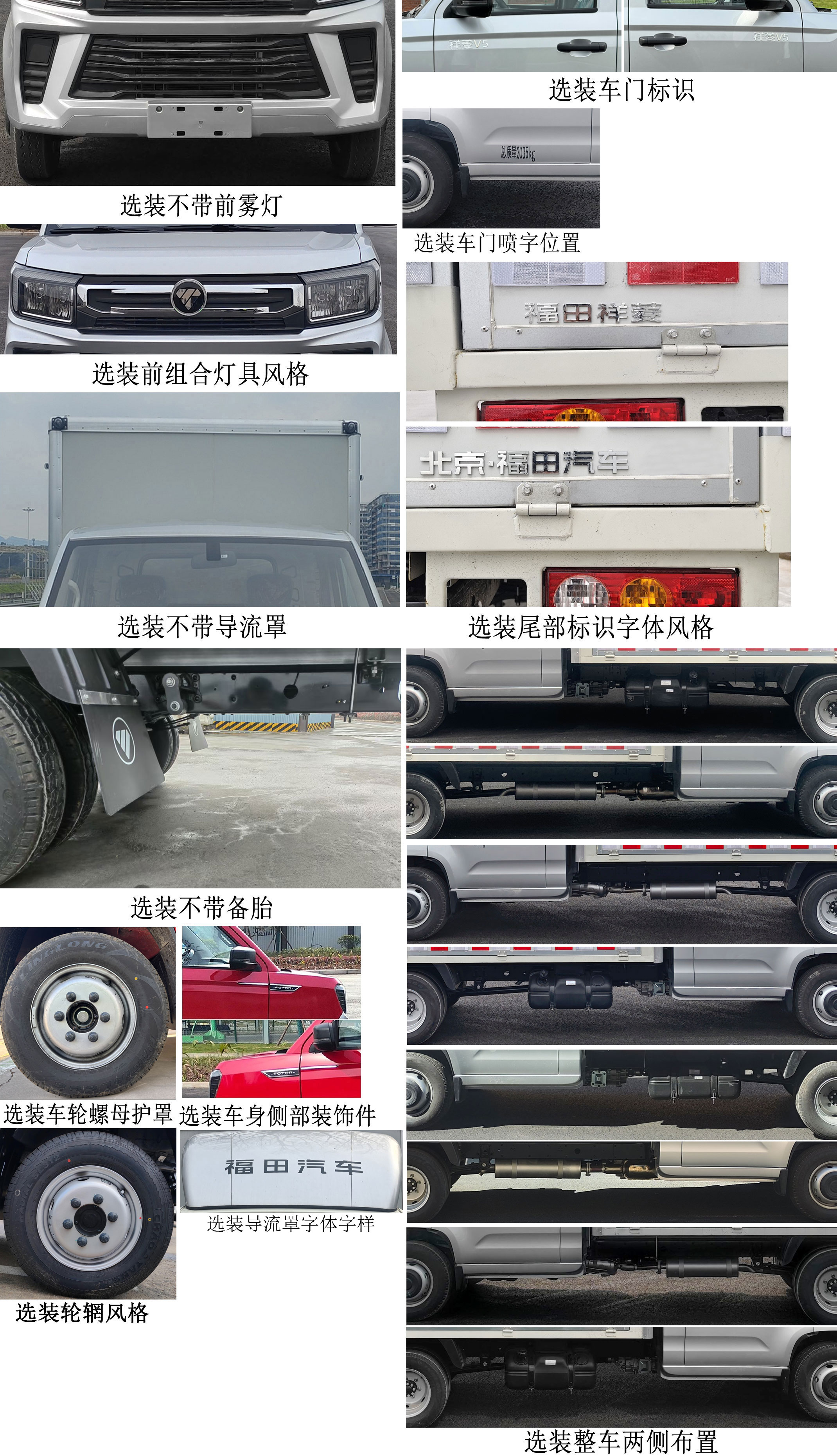 福田牌BJ5030XYK3JV7-88翼開啟廂式貨車公告圖片