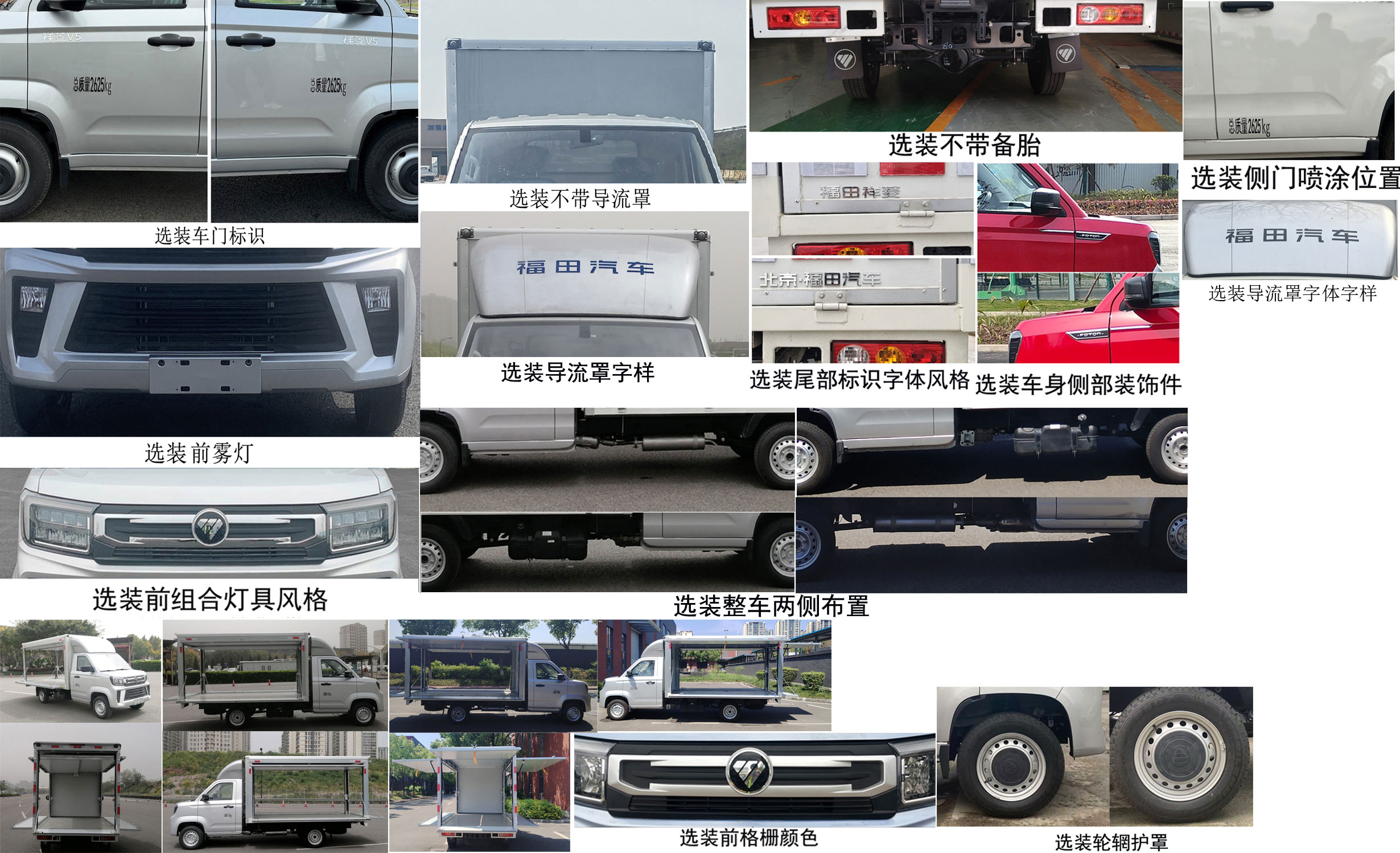 福田牌BJ5030XYK3JV7-87翼開啟廂式貨車公告圖片