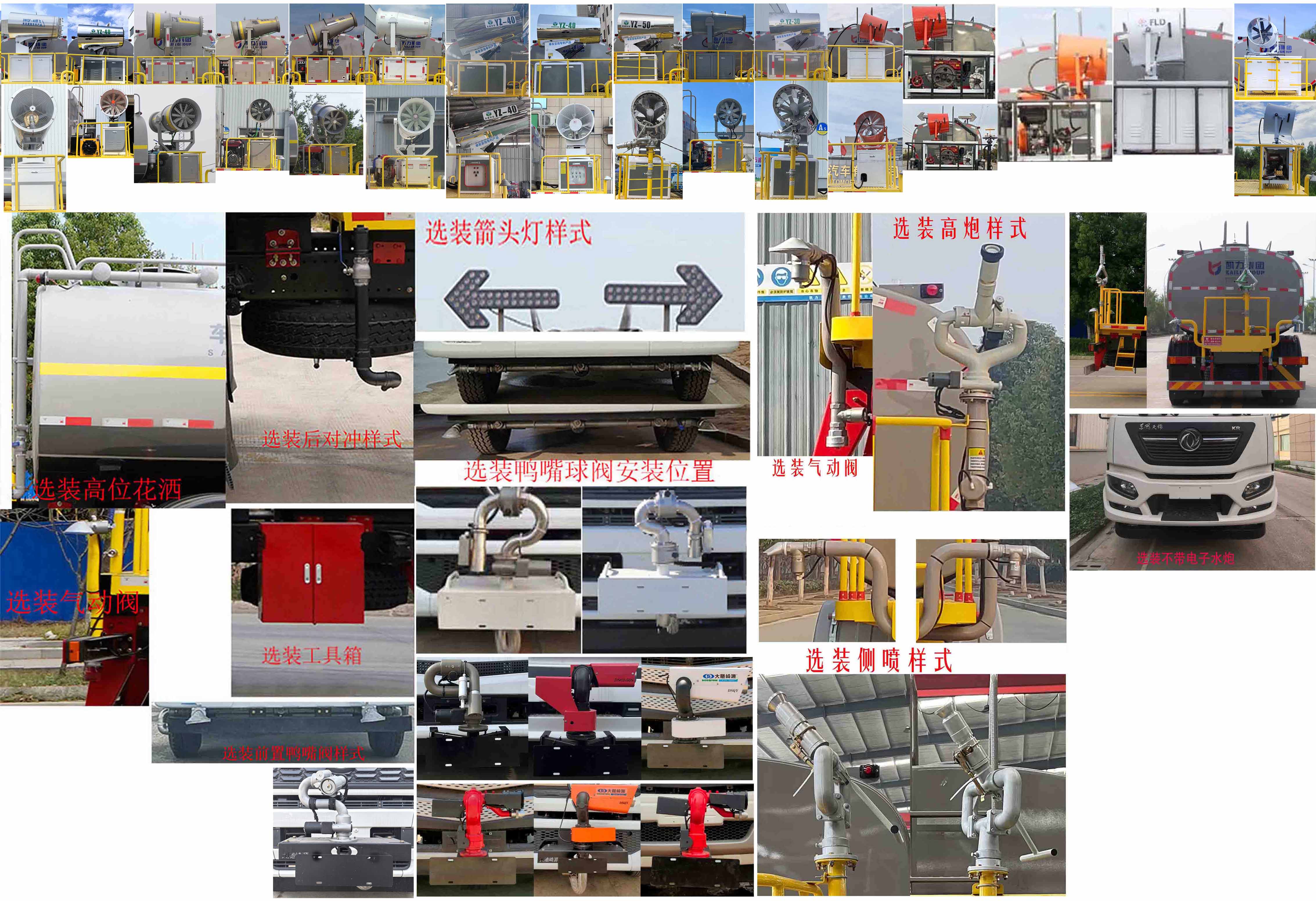 凱力風(fēng)牌KLF5253GPSD6綠化噴灑車(chē)公告圖片
