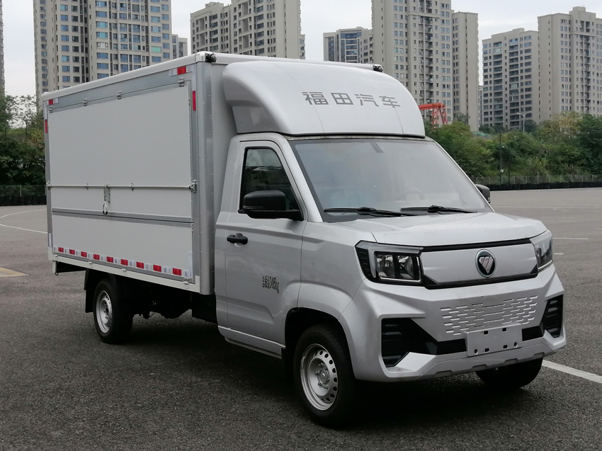 福田牌BJ5030XYKEV85純電動翼開啟廂式貨車公告圖片