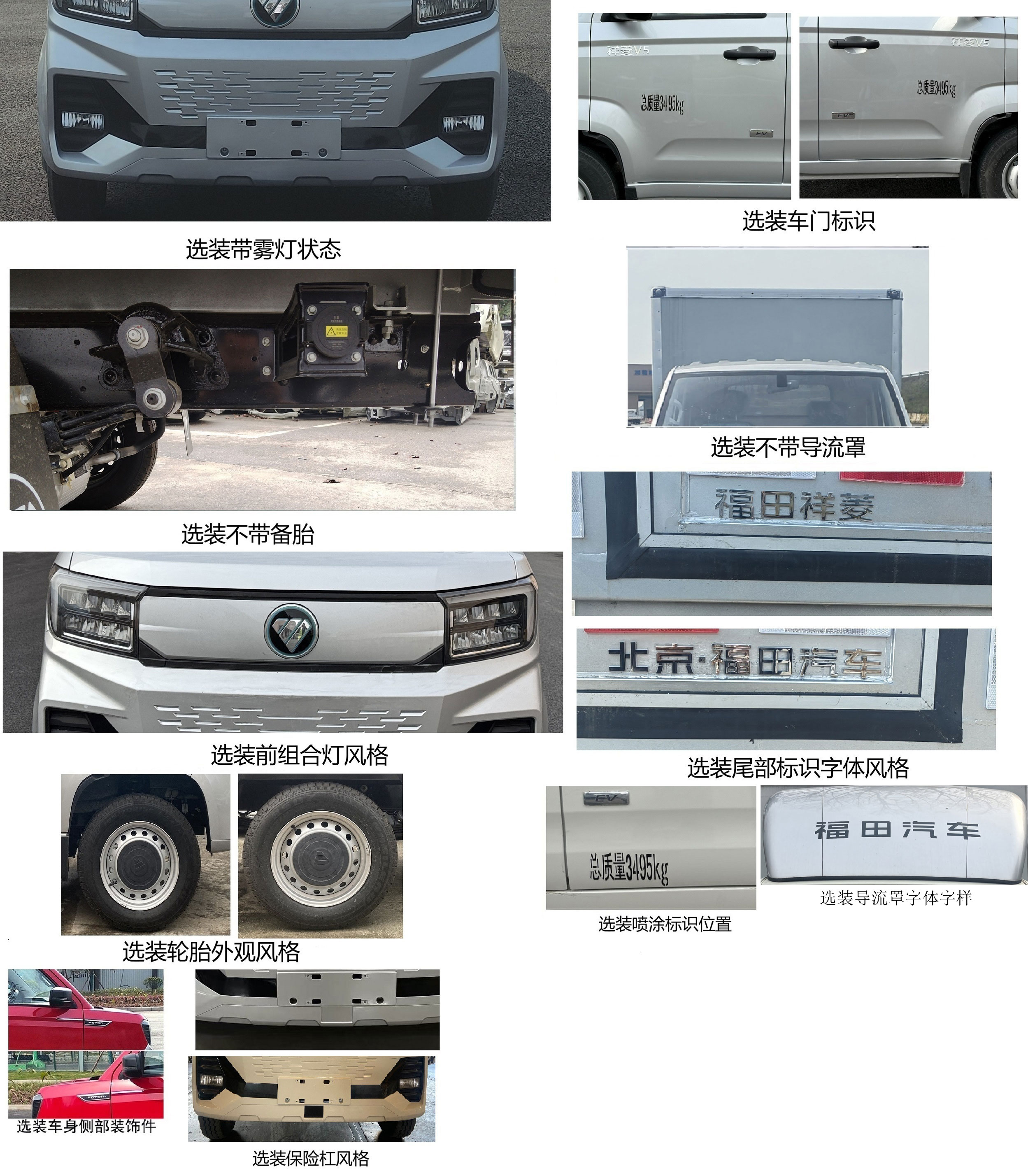 福田牌BJ5030XYKEV85純電動翼開啟廂式貨車公告圖片