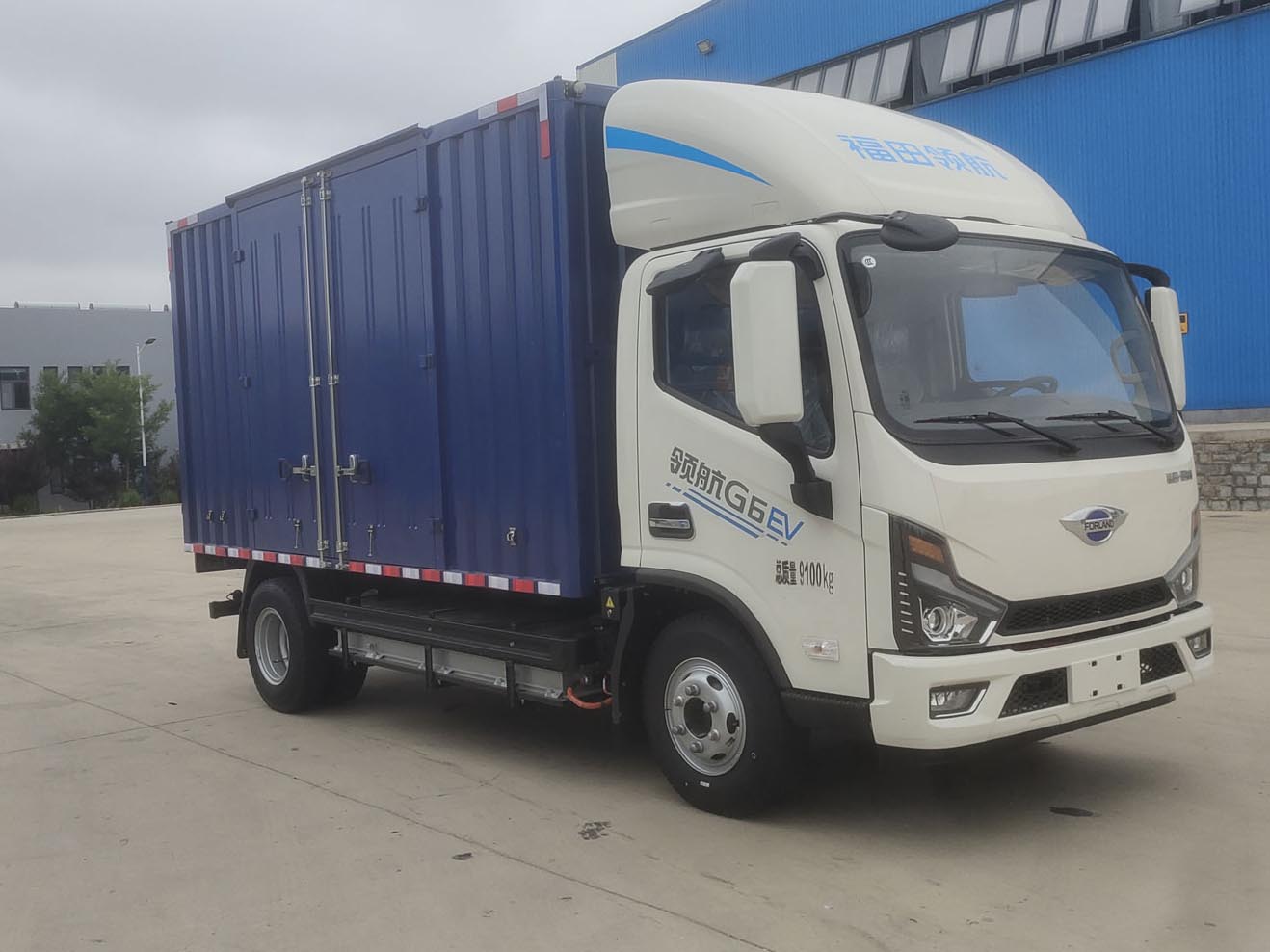 福田牌BJ5094XXYEV58純電動(dòng)廂式貨車(chē)公告圖片