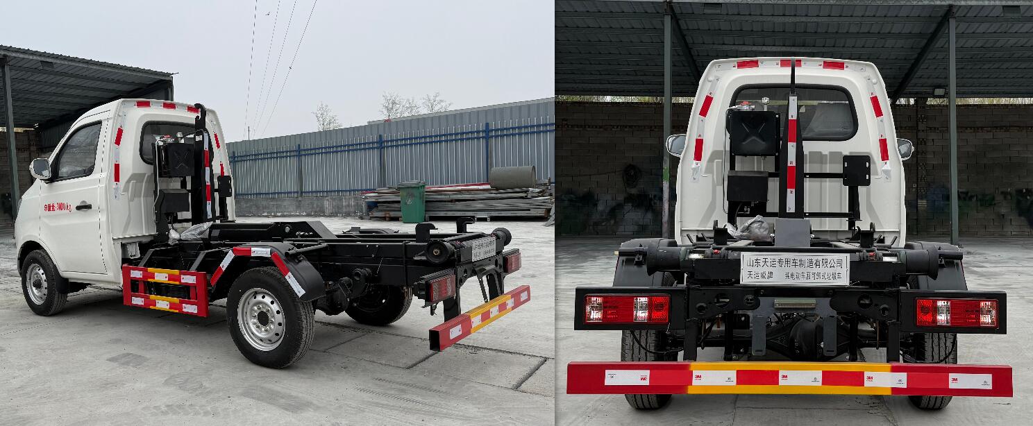 天運(yùn)威牌TYW5031ZXXSQRBEV純電動(dòng)車廂可卸式垃圾車公告圖片