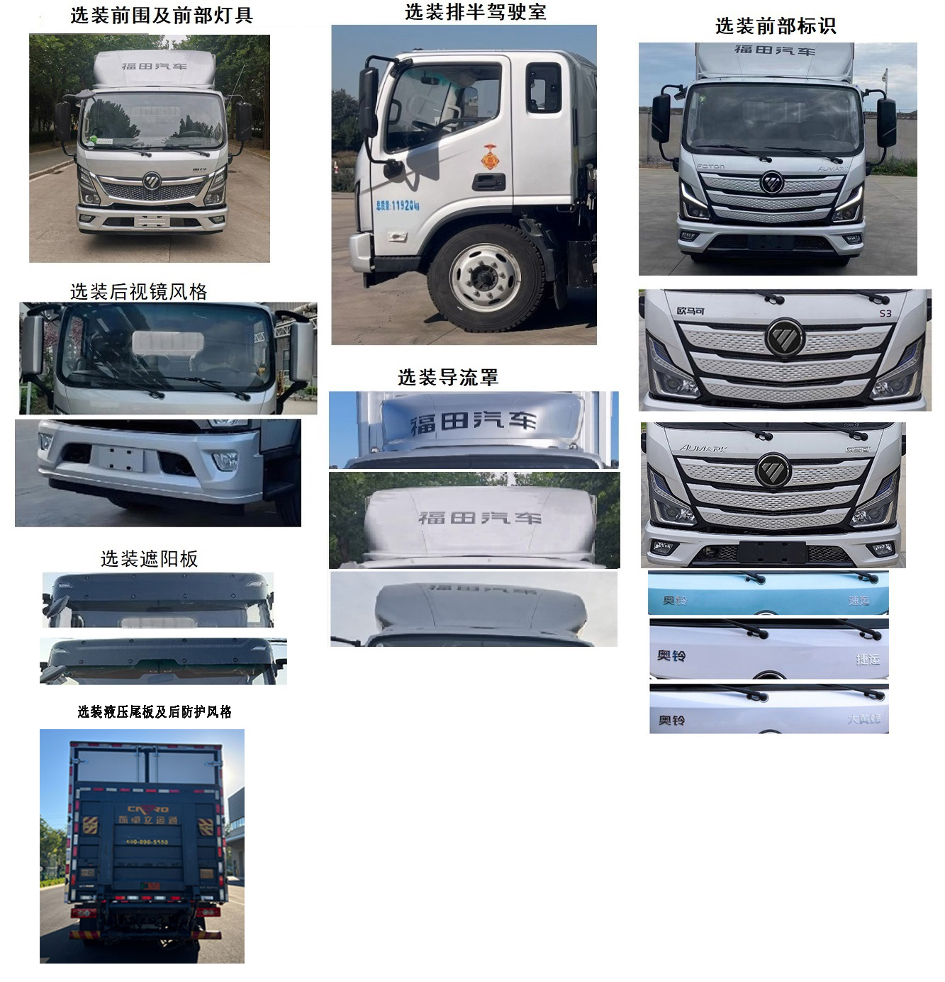 福田牌BJ5128XXY-FM9廂式貨車公告圖片
