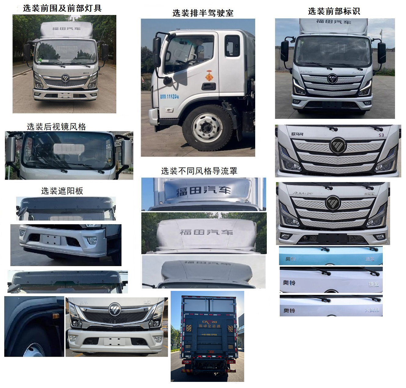 福田牌BJ5128XXY-FM8廂式貨車公告圖片